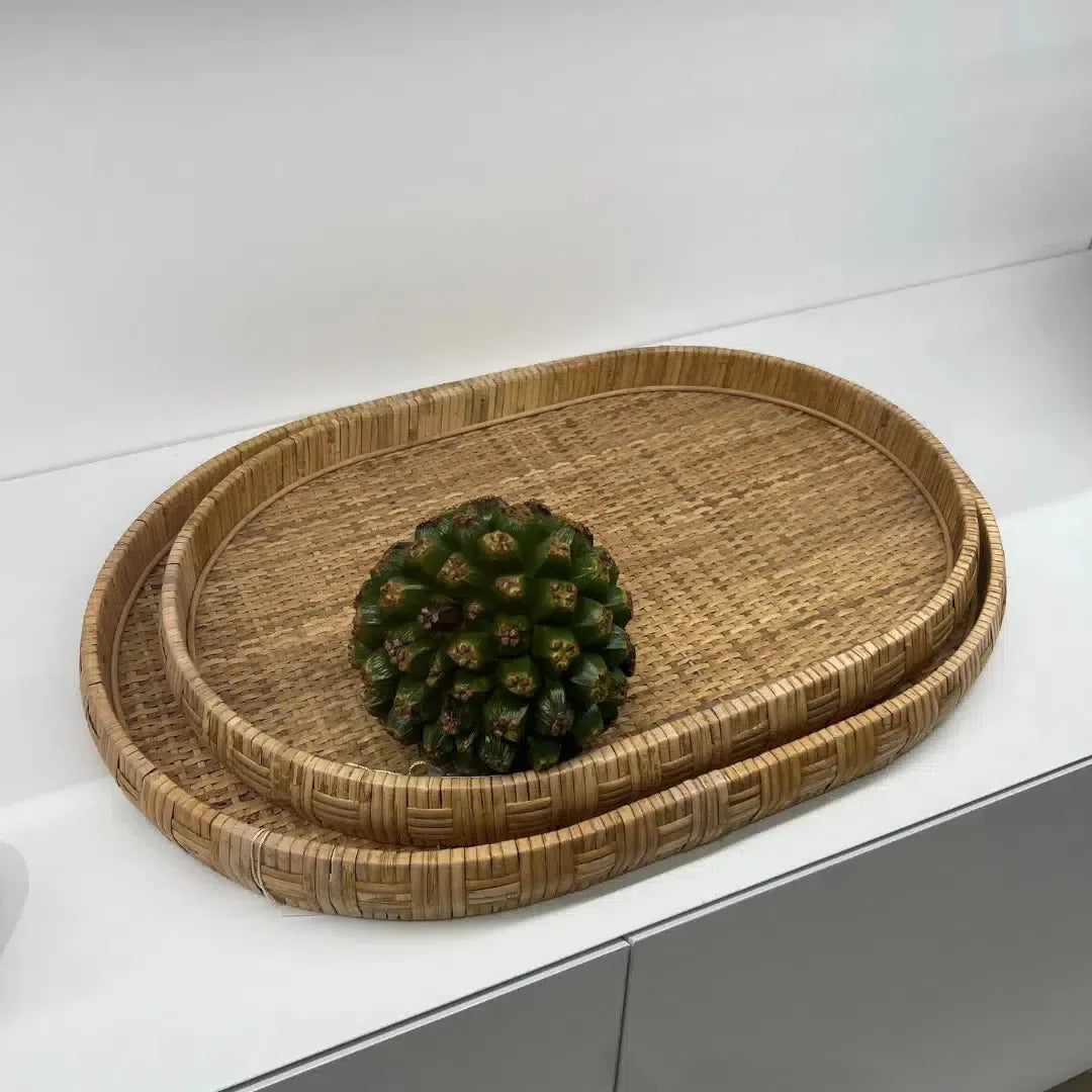 Bandeja em Fibra Natural 4x44x31cm Mart