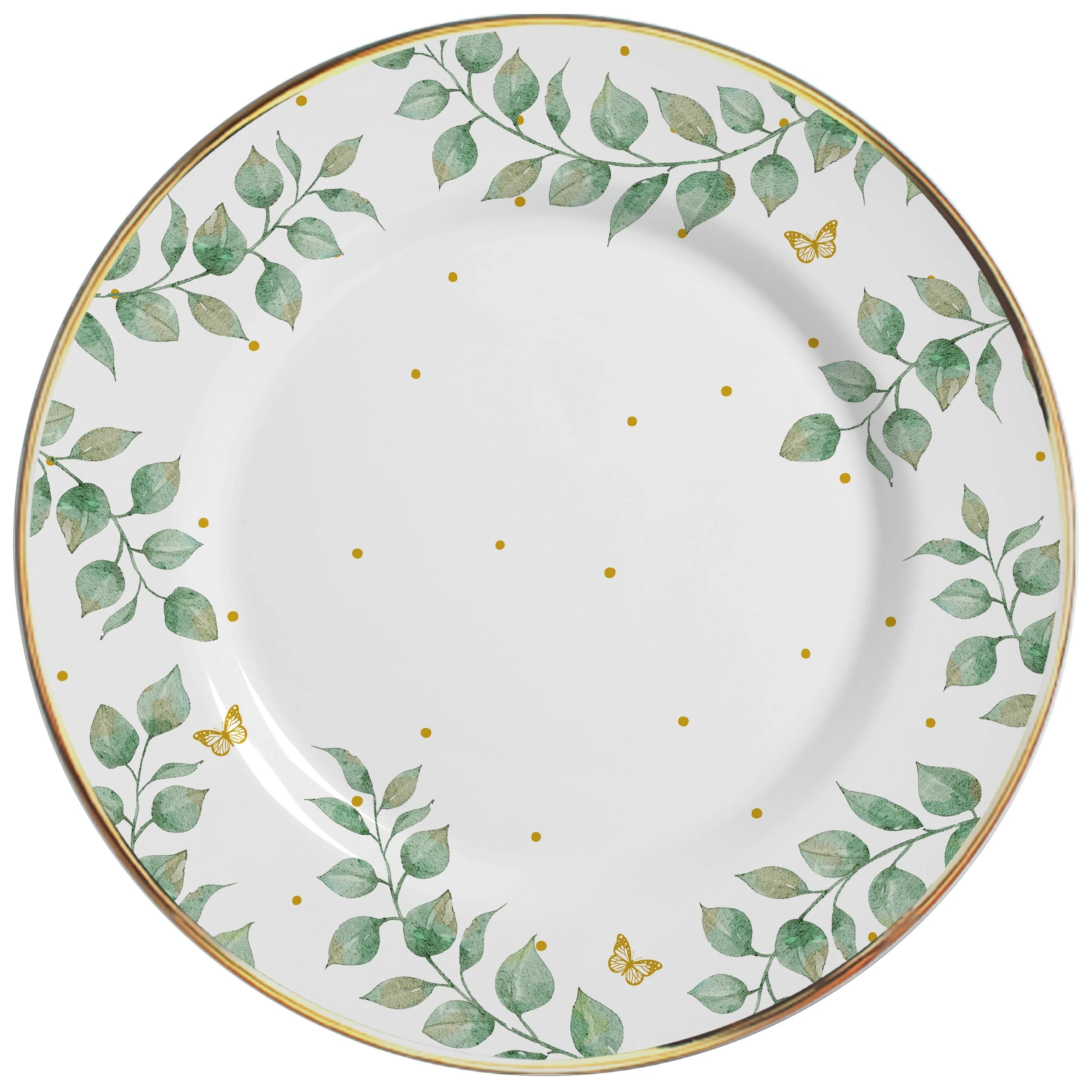 Boleira Grande Donatella Filete Ouro 34cm Cerâmica Alleanza