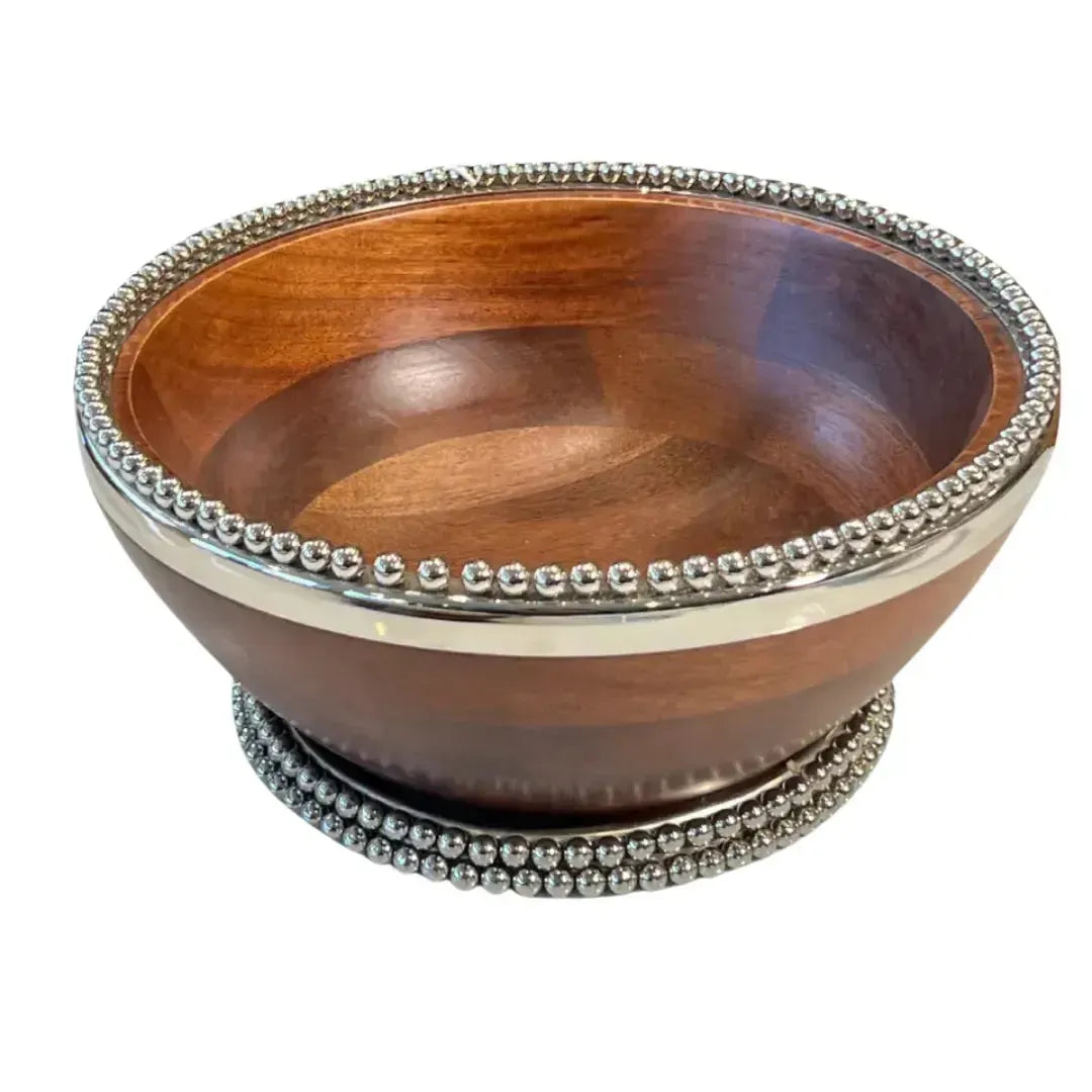 Bowl de Madeira Bolinhas Object Bahali 26cm