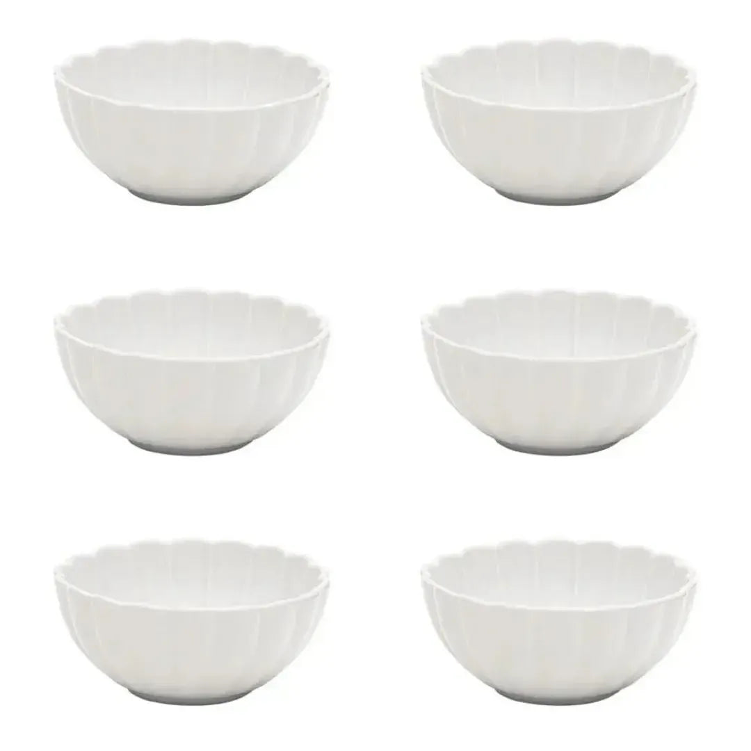 Conjunto com 6 Bowls Porcelana Flora Camélia 12cm Oxford