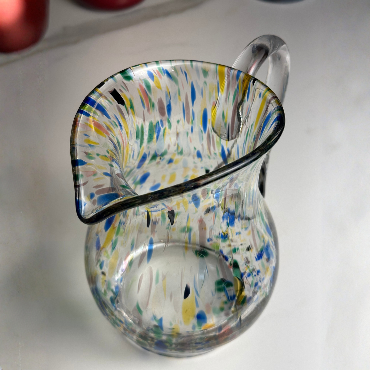 Jarra Mozart em Puro Cristal Murano Colors Torcido Colorida 1,7L