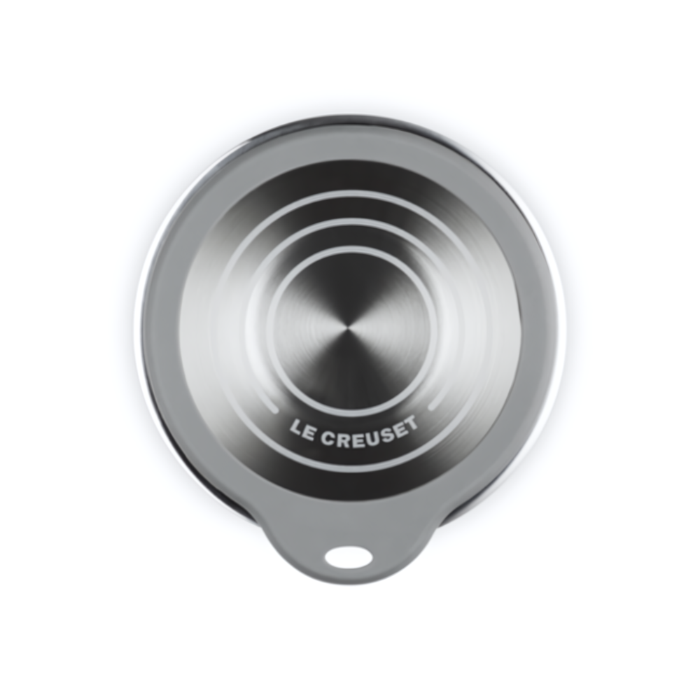 Bowl Redondo Mixing Inox Tampa Vidro 27cm Le Creuset