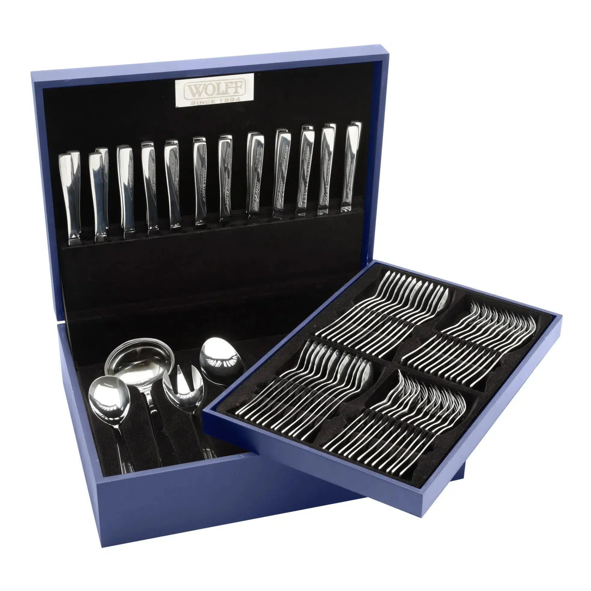 Faqueiro 101 Peças Aço Inox Pisa Com Estojo Wolff