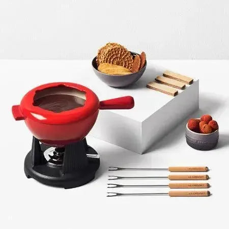 Fondue Ferro Fundido Vermelho p/ Queijo e Carne Le Creuset