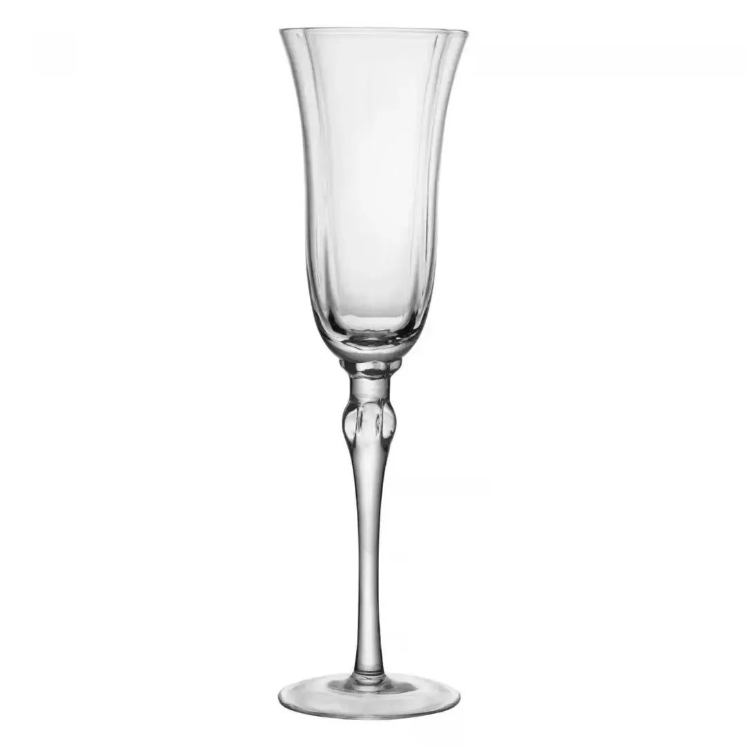 Jogo 2 Taças Champagne Vidro Lily 200ml Transparente Wolff