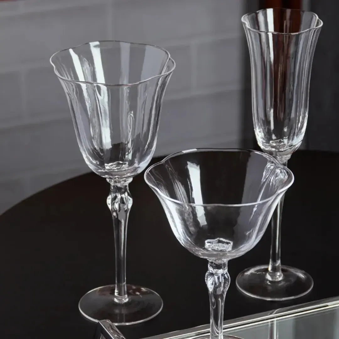 Jogo 2 Taças Champagne Vidro Lily 200ml Transparente Wolff