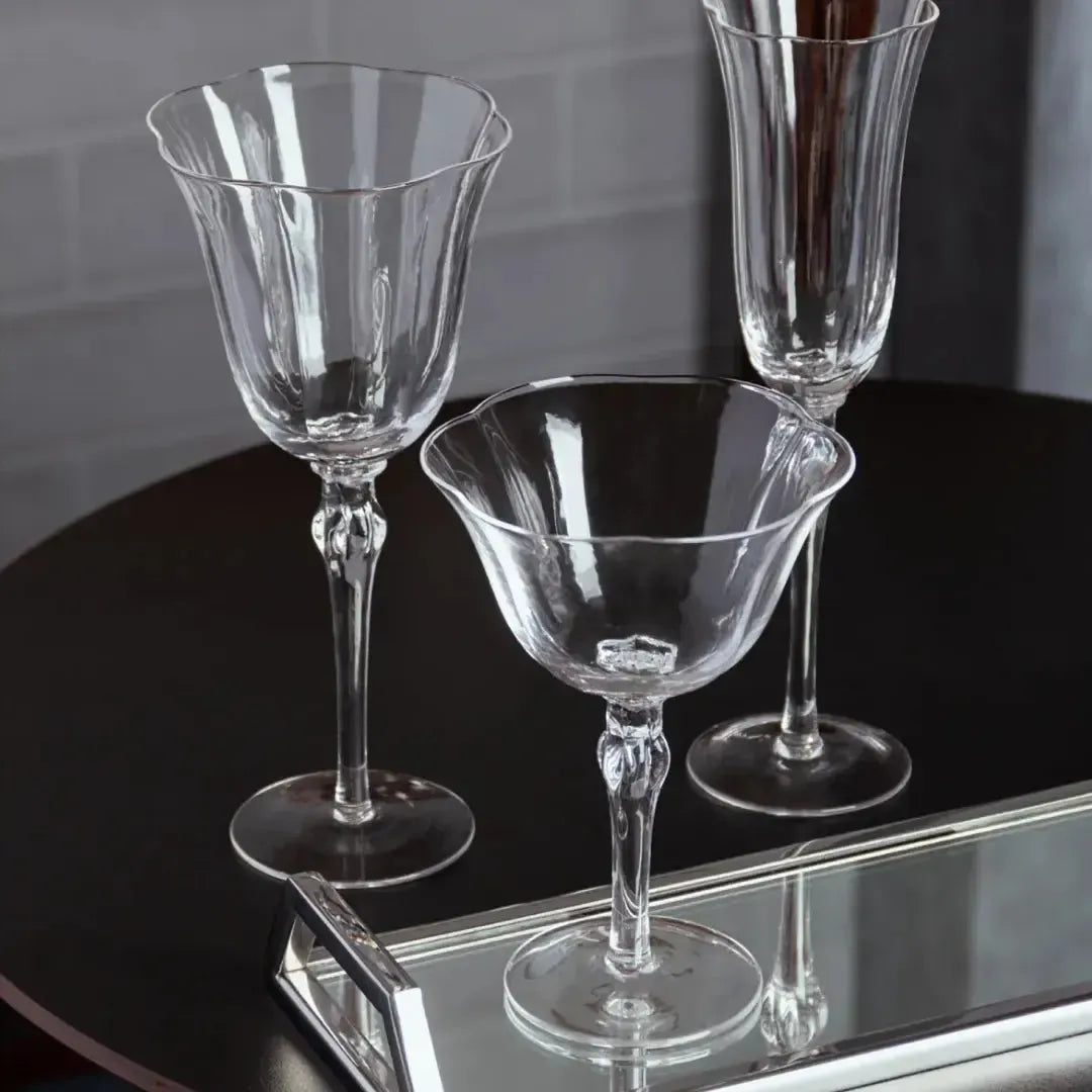 Jogo 2 Taças Vinho Vidro Lily 300ml Transparente Wolff