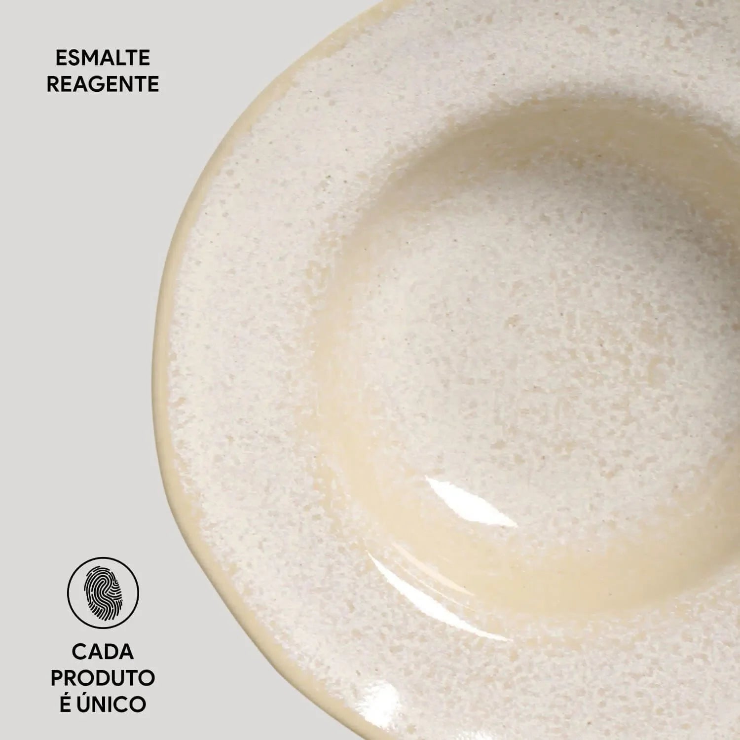 Jogo 4 Mini Pratos Chapéu Orgânico Latte 250ml 19x5,5cm Porto Brasil