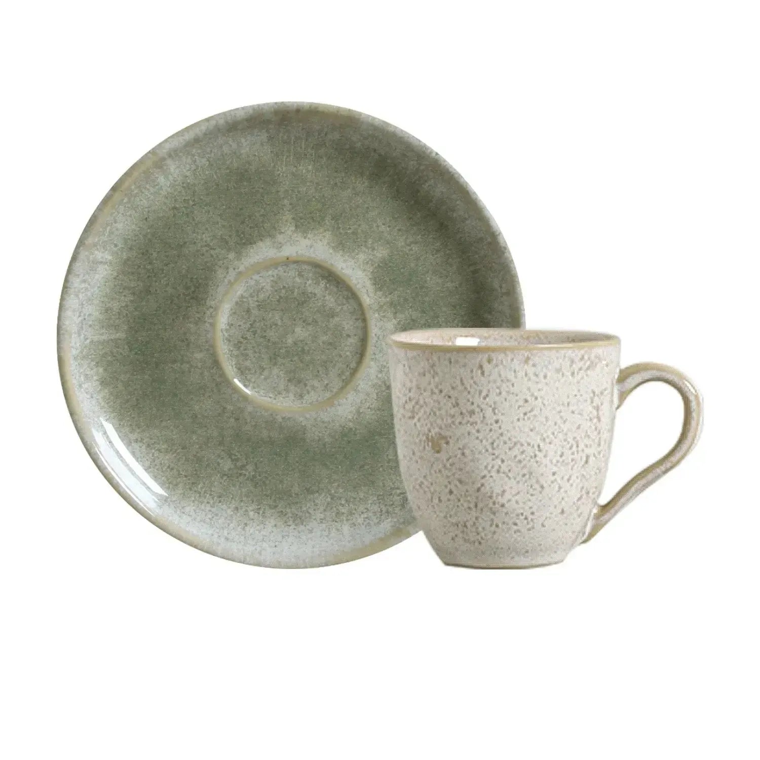 Jogo 6 Xícaras de Chá Stoneware Bio Moss 210ml Porto Brasil