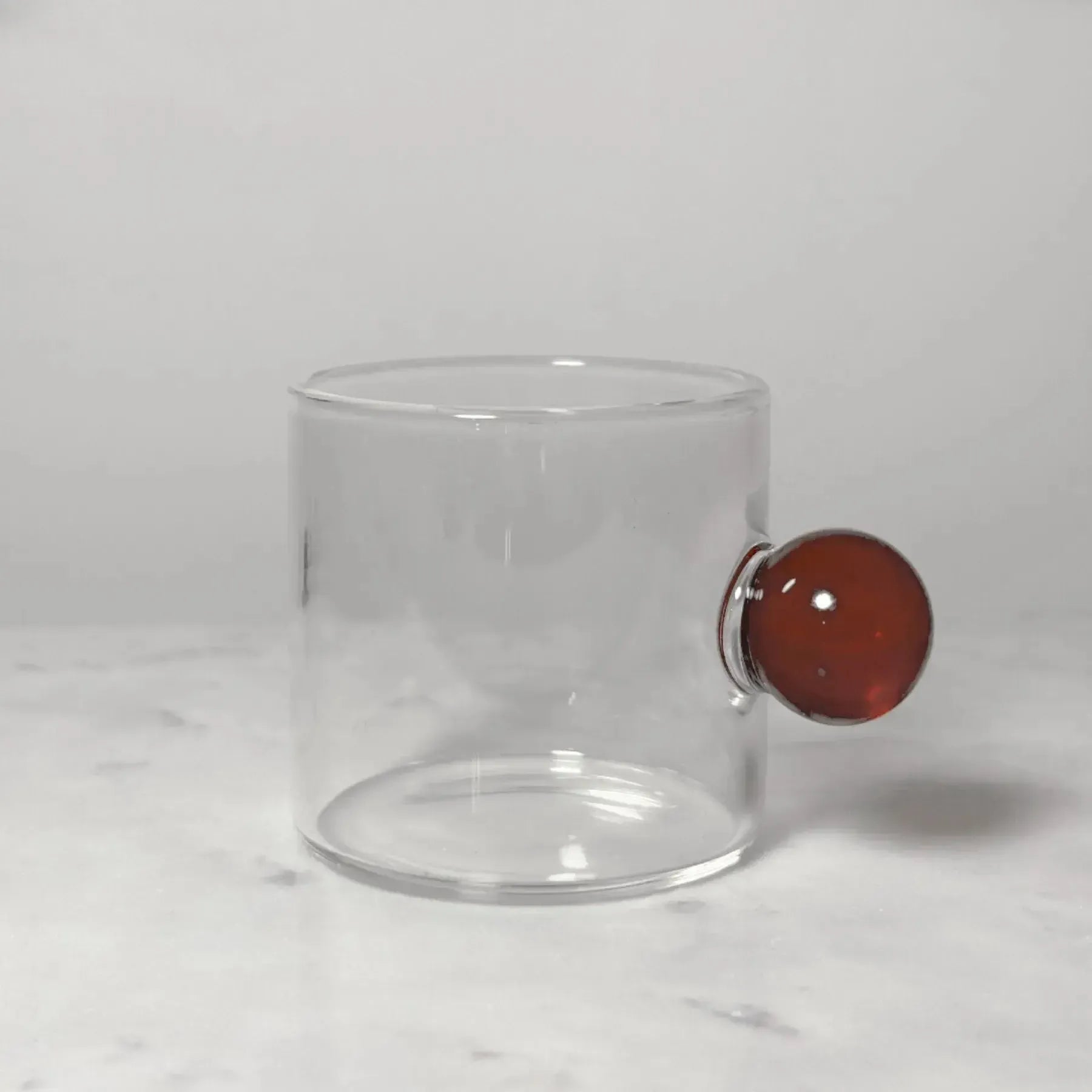 Jogo de 6 Xícaras de Café Vidro Linha Sintonia Marrom 100ml