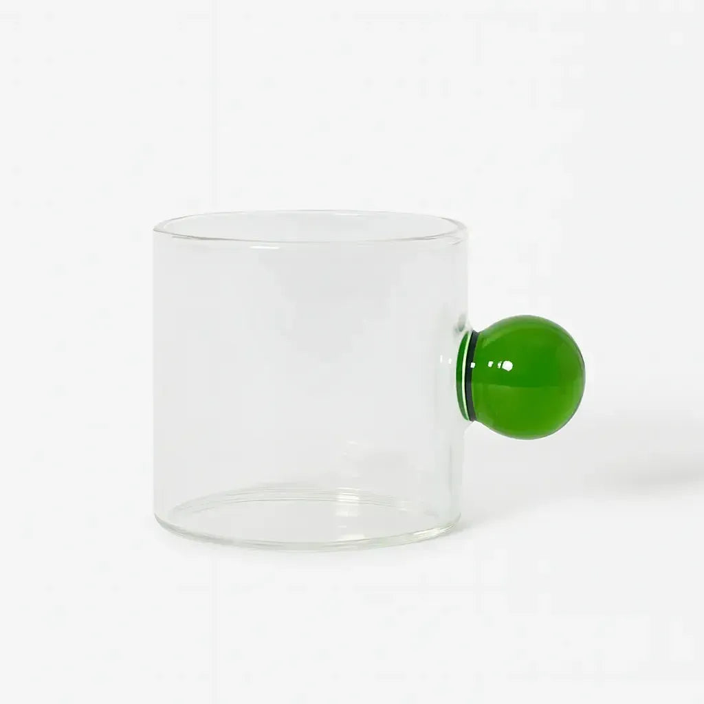 Jogo de 6 Xícaras de Café Vidro Linha Sintonia Verde 100ml