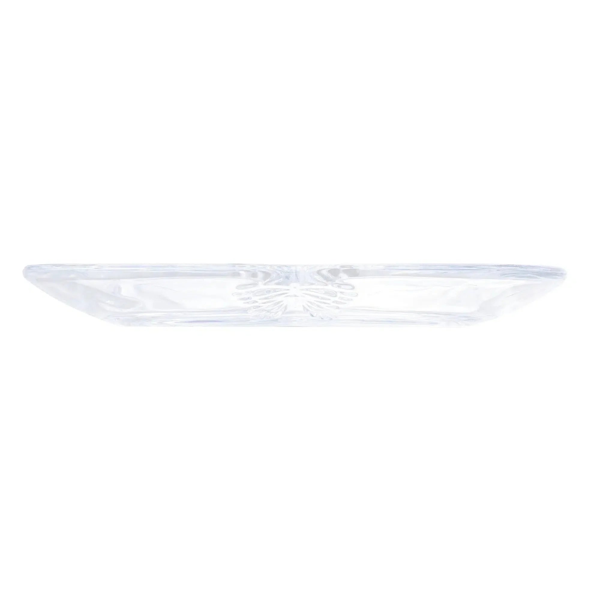 Kit com 4 Pratos de Sobremesa Vidro Butterfly 17cm Wolff