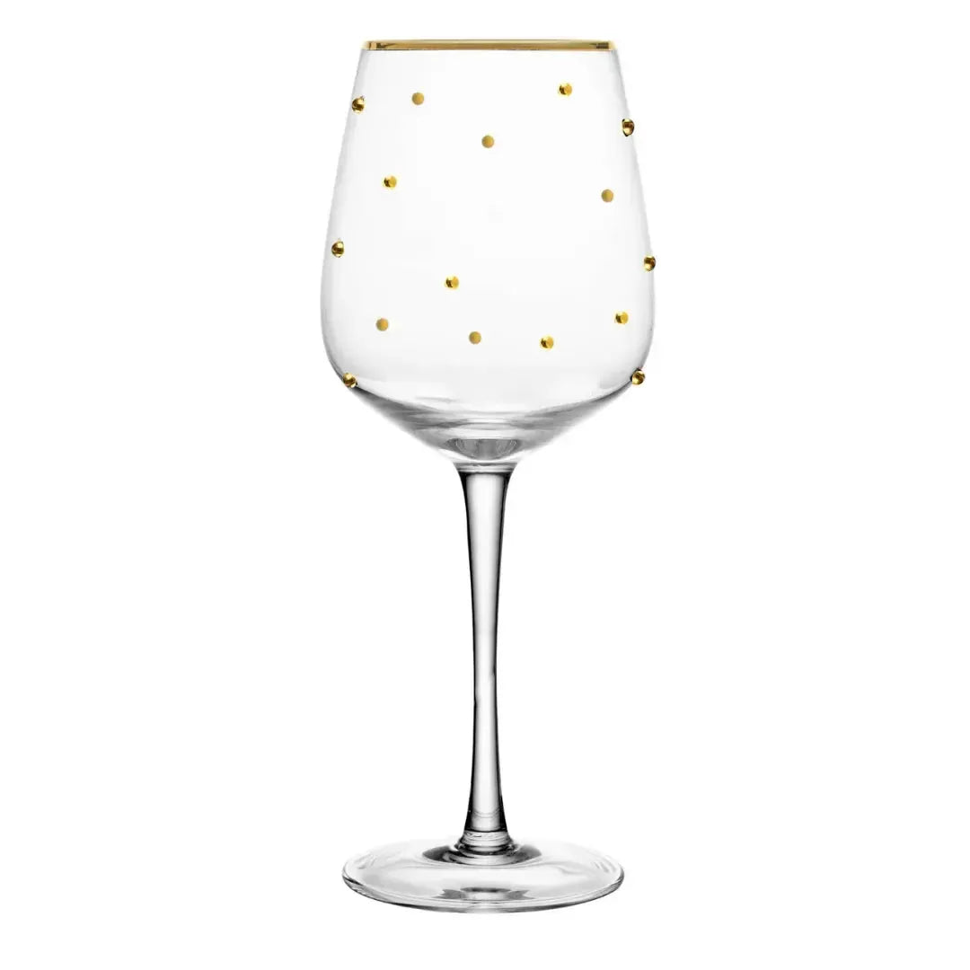 Jogo 2 Taças Vinho Vidro Dots 350ml