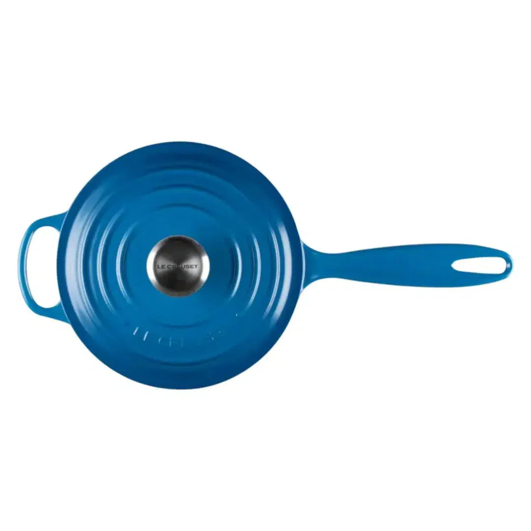 Panela Le Creuset Molheira Signature Azul Marseille 1,5L 16cm