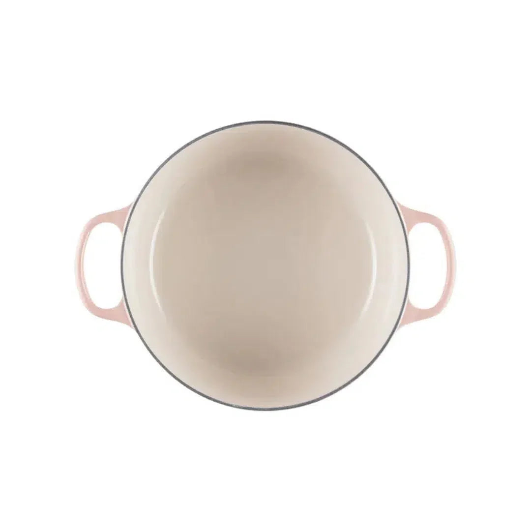 Panela Le Creuset Redonda Signature Peche com Pegador Dourado 2,4L 20cm