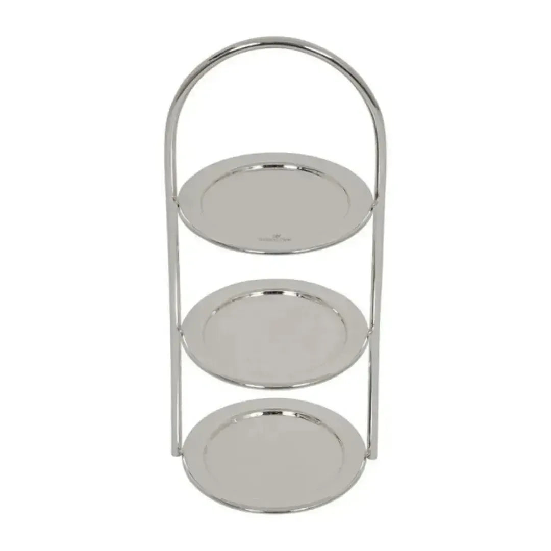Porta Petit Fours 3 Andares Prata Shefield Plate