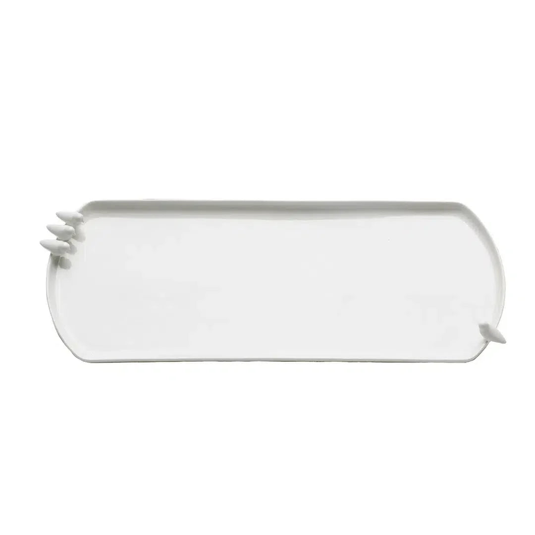 Prato para Bolo Porcelana Birds 41x15x3,5cm