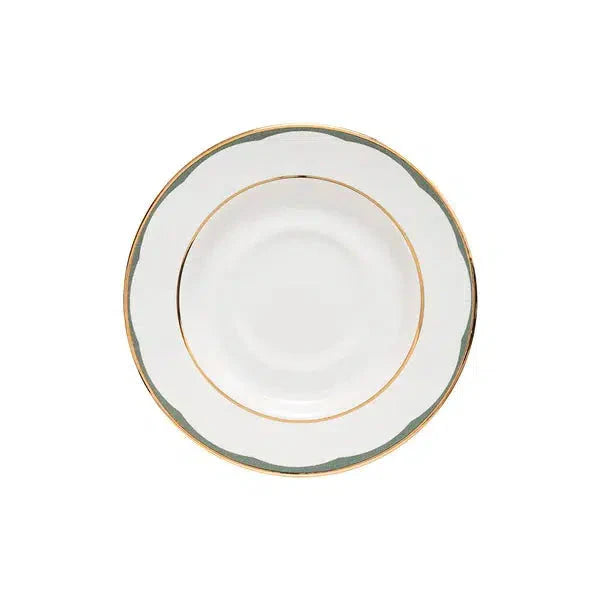 Xícara de Chá com Pires Aquarelle Cerâmica Filetado Ouro 250ml