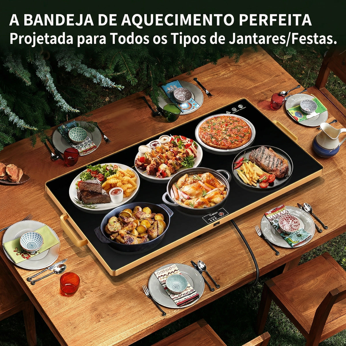 Bandeja Aquecedora Elétrica Rechaud