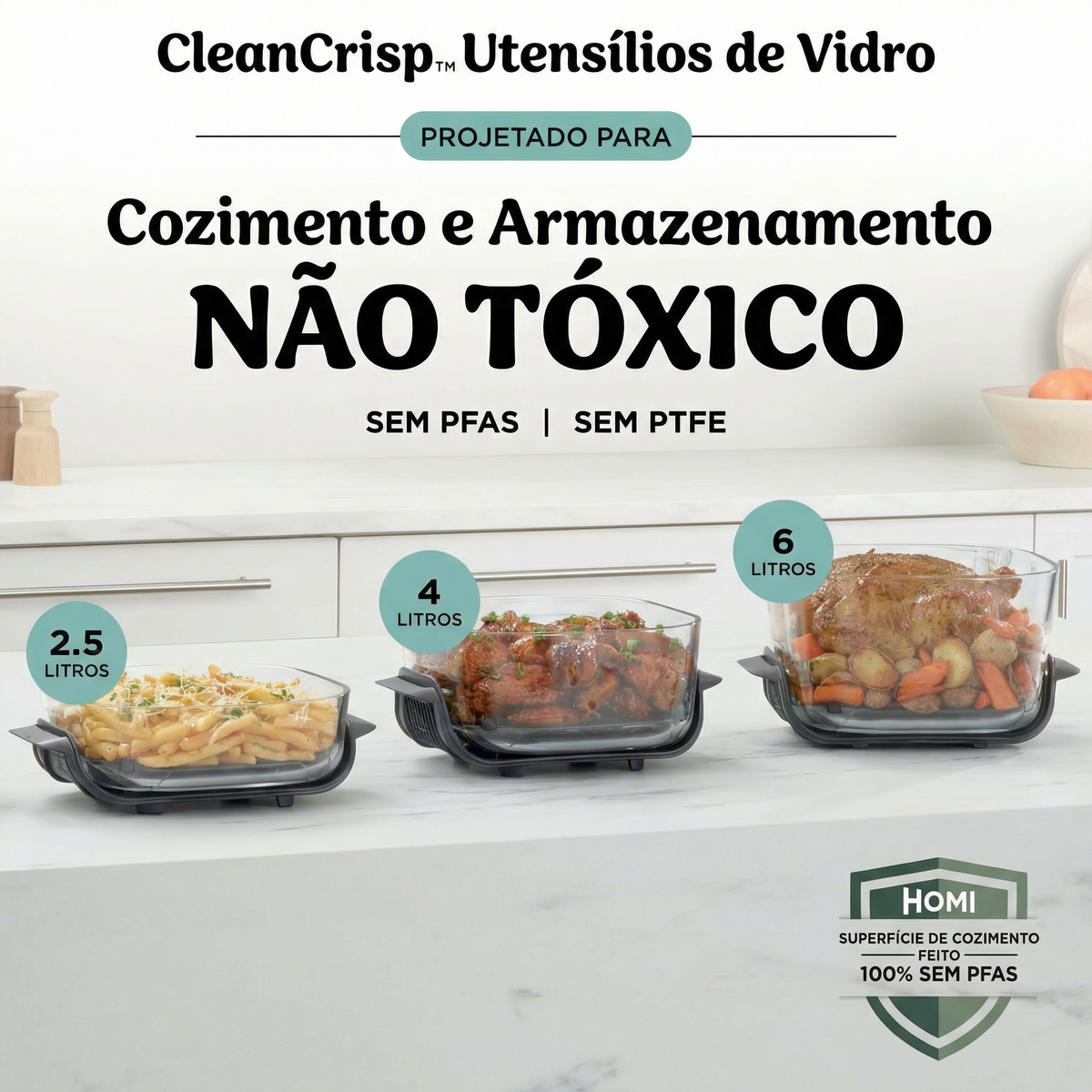 Crispi PRO Modular 6 em 1 + 3 Potes em Vidro