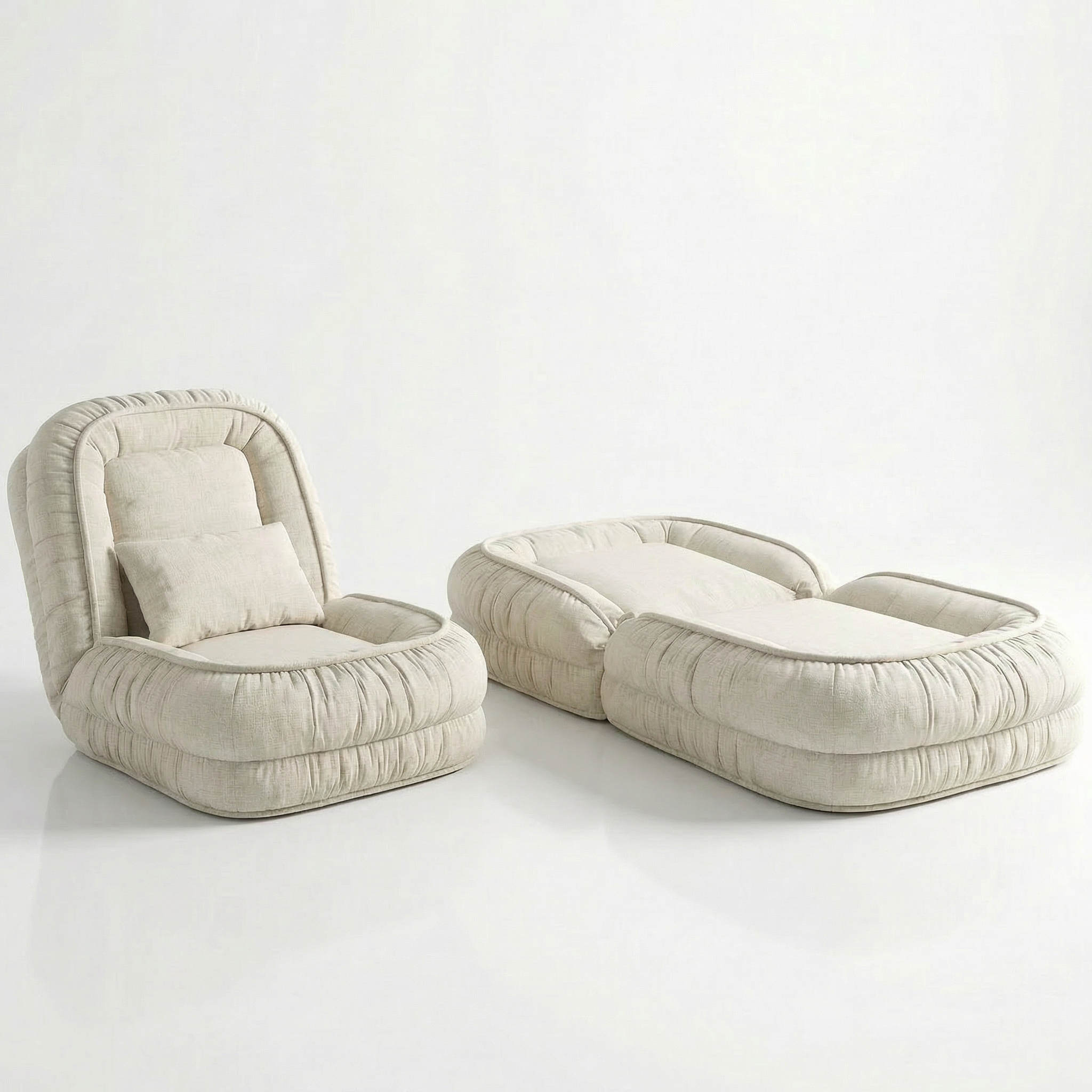 Sofá Cama Puff Dobrável Gigante