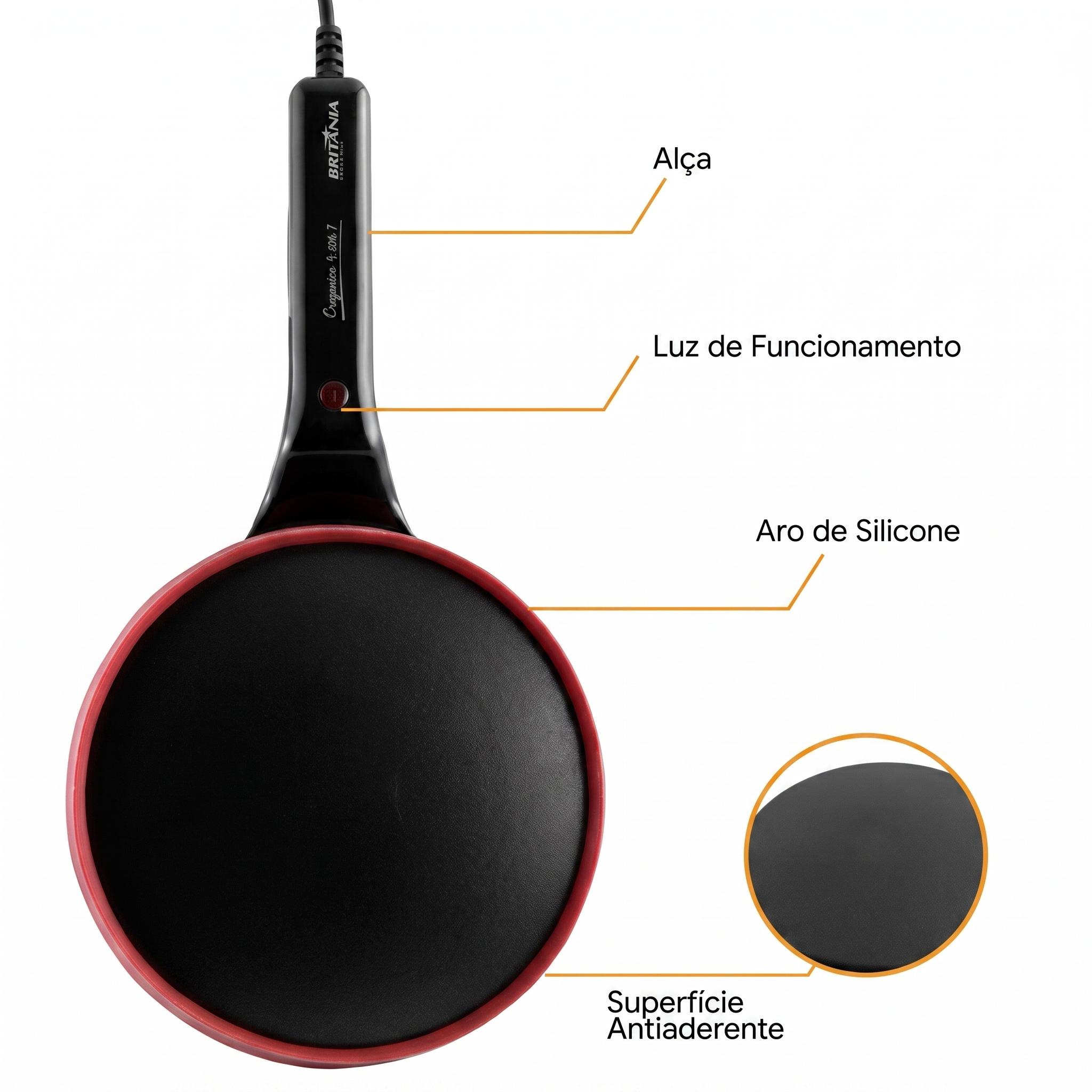 Panquequeira Elétrica Bivolt + Travessa e Acessórios