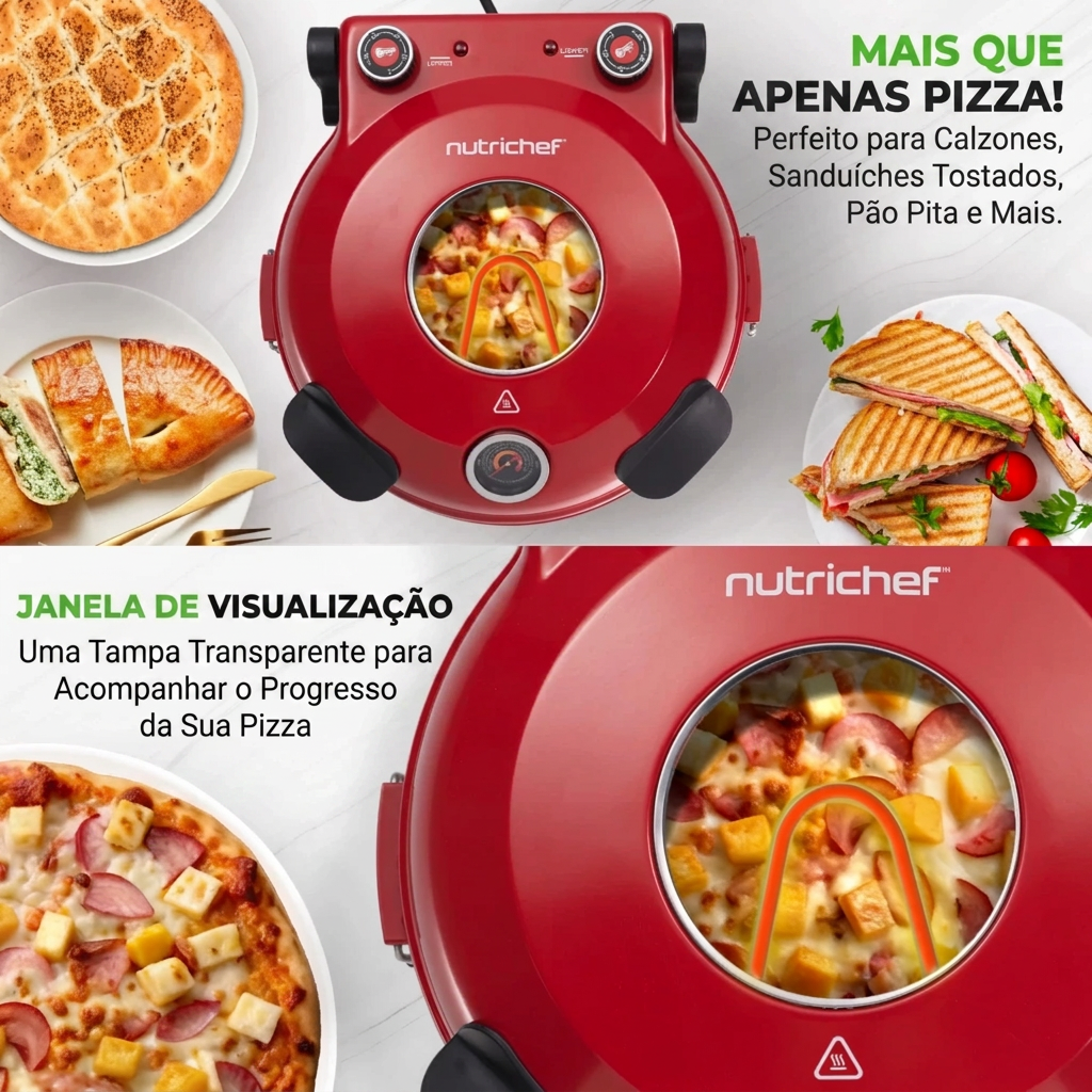 Forno Elétrico Multifuncional Nutrichef 404°C - Bivolt