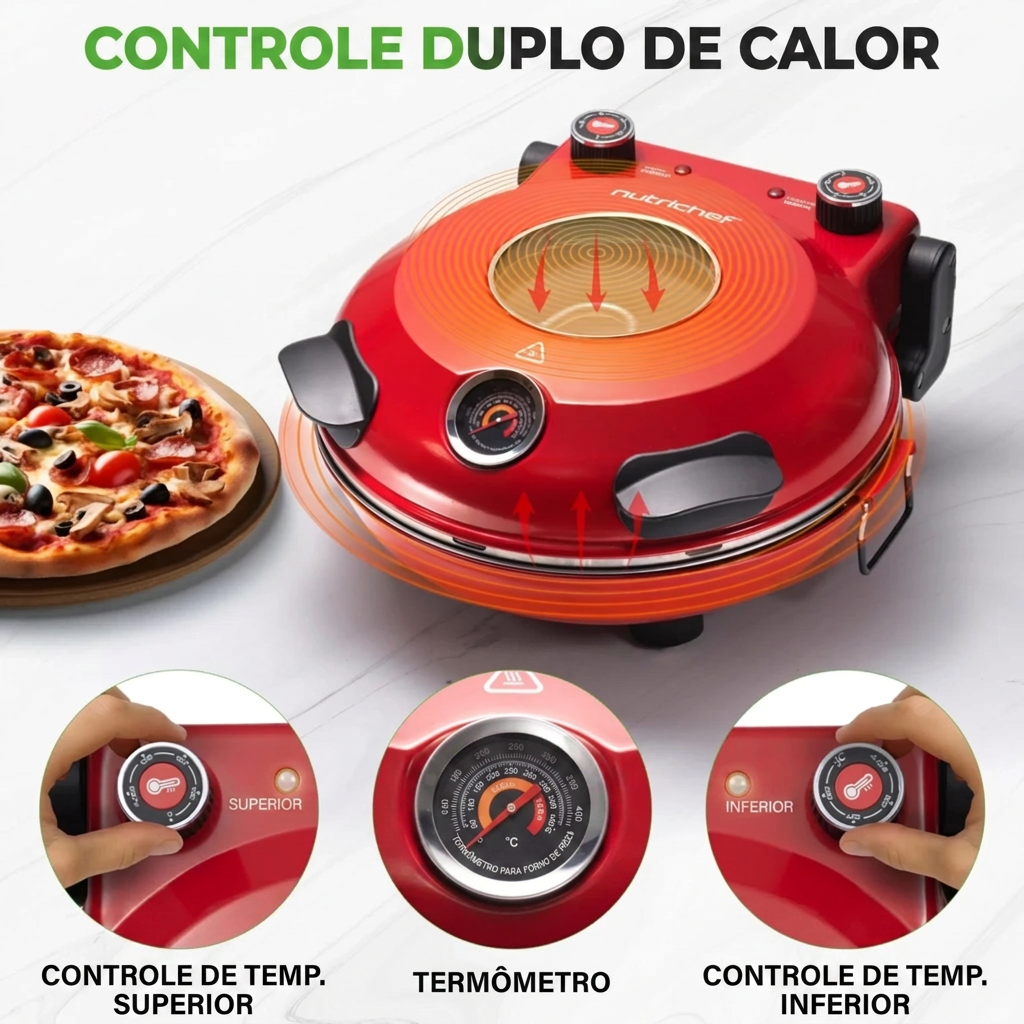 Forno Elétrico Multifuncional Nutrichef 404°C - Bivolt