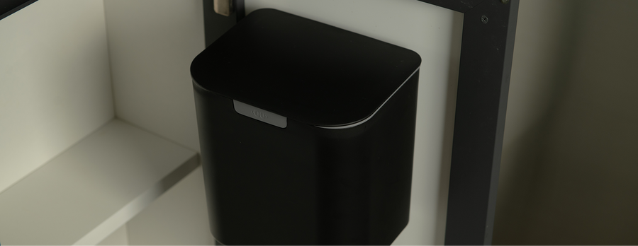 Kit Lavare Pro 3 em 1 - Escorredor, Dispenser e Lixeira