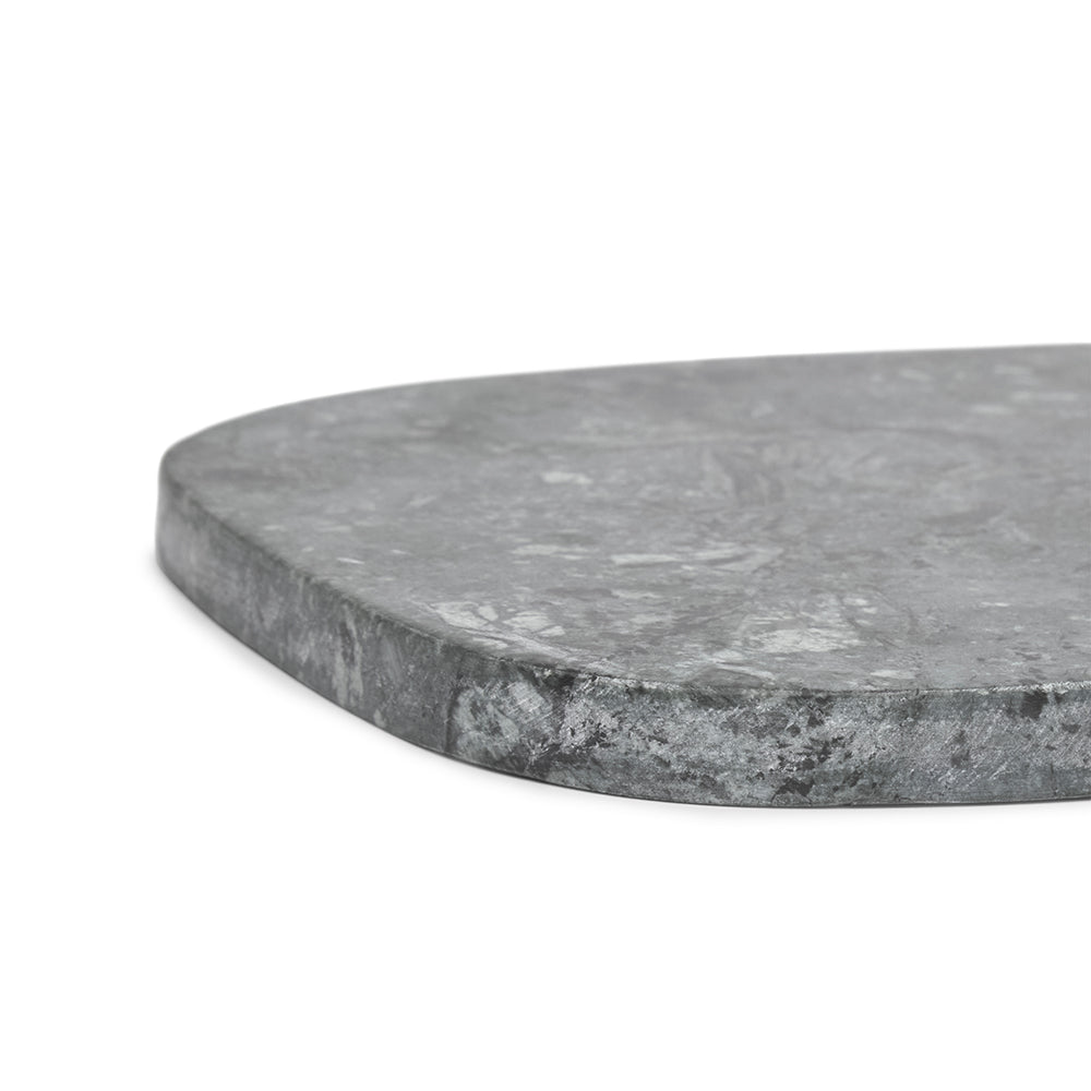 Tábua Mármore Cinza e Branco Orgânica 35cm Mart