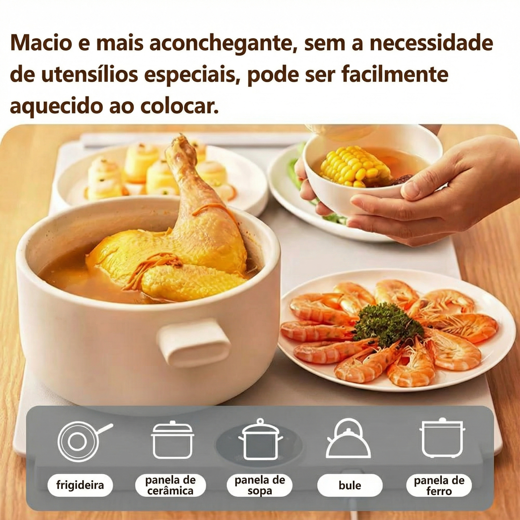 Tapete de Aquecimento Elétrico em Silicone