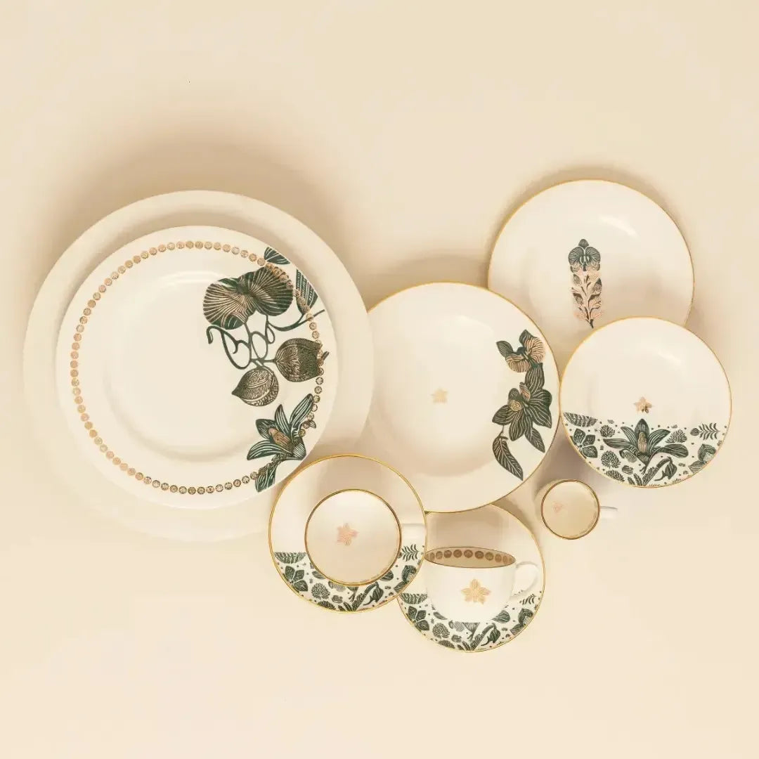 Conjunto com 6 Pratos Rasos Porcelana Híbridos 27,5cm Strauss