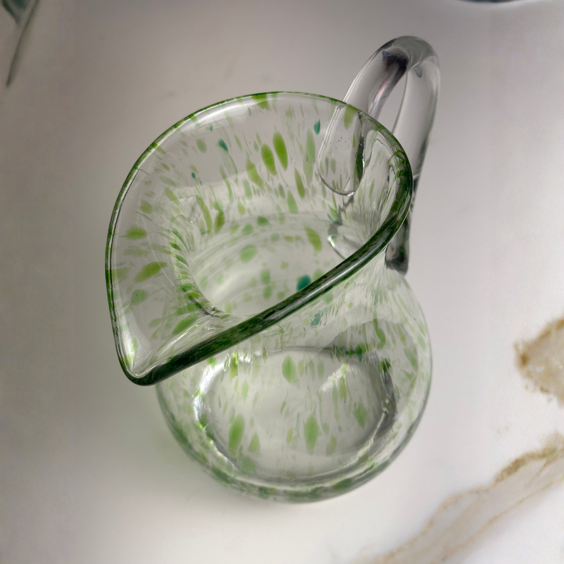 Jarra Mozart em Puro Cristal Murano Colors Torcido Verde Clara 1,7L