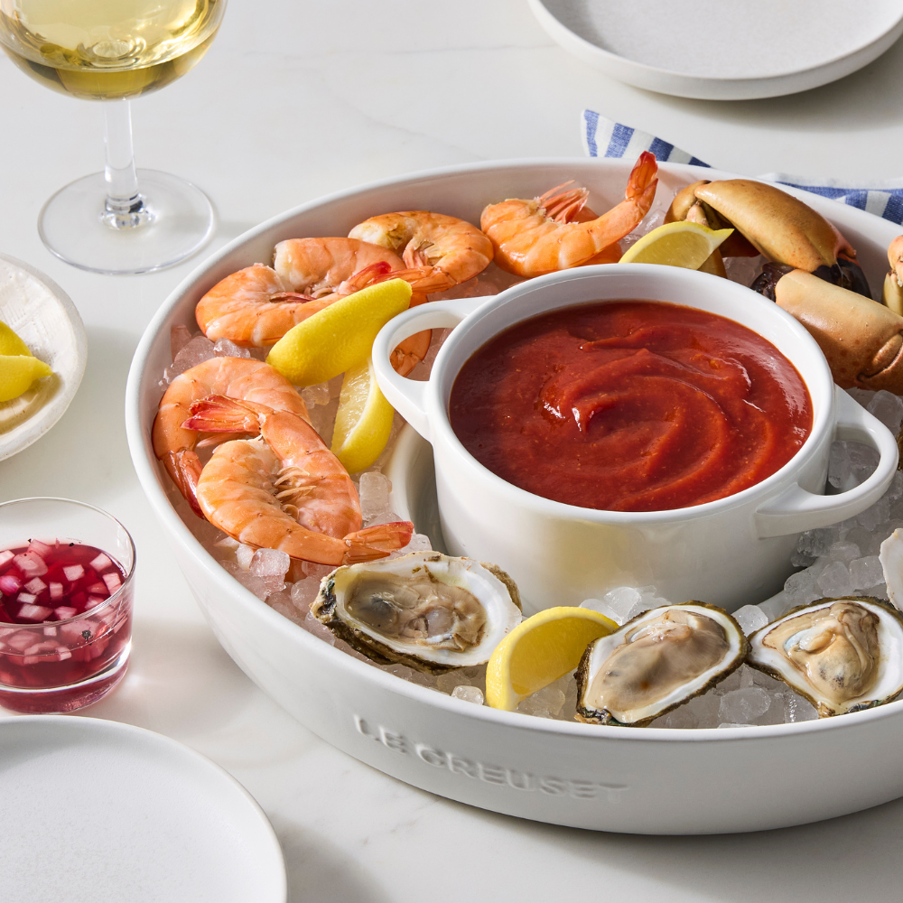 Prato para Aperitivo Cerâmica Signature 34cm Branco Le Creuset