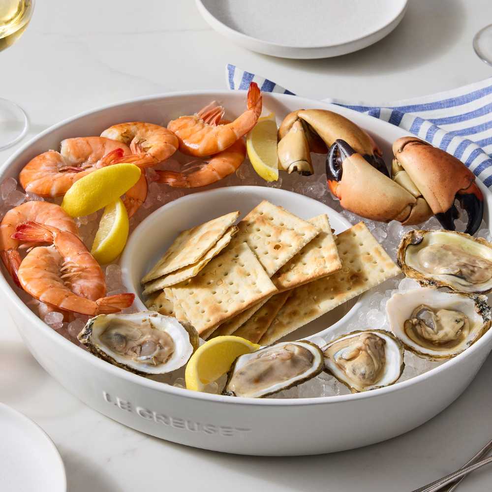 Prato para Aperitivo Cerâmica Signature 34cm Branco Le Creuset
