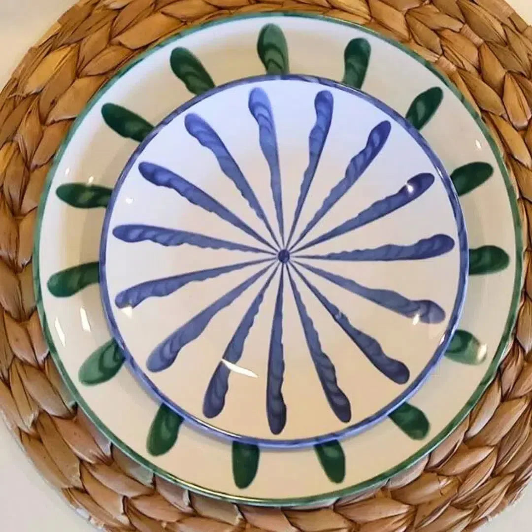 PRÉ-VENDA: Jogo 4 Pratos de Sobremesa Cerâmica Piuma 20cm Scalla