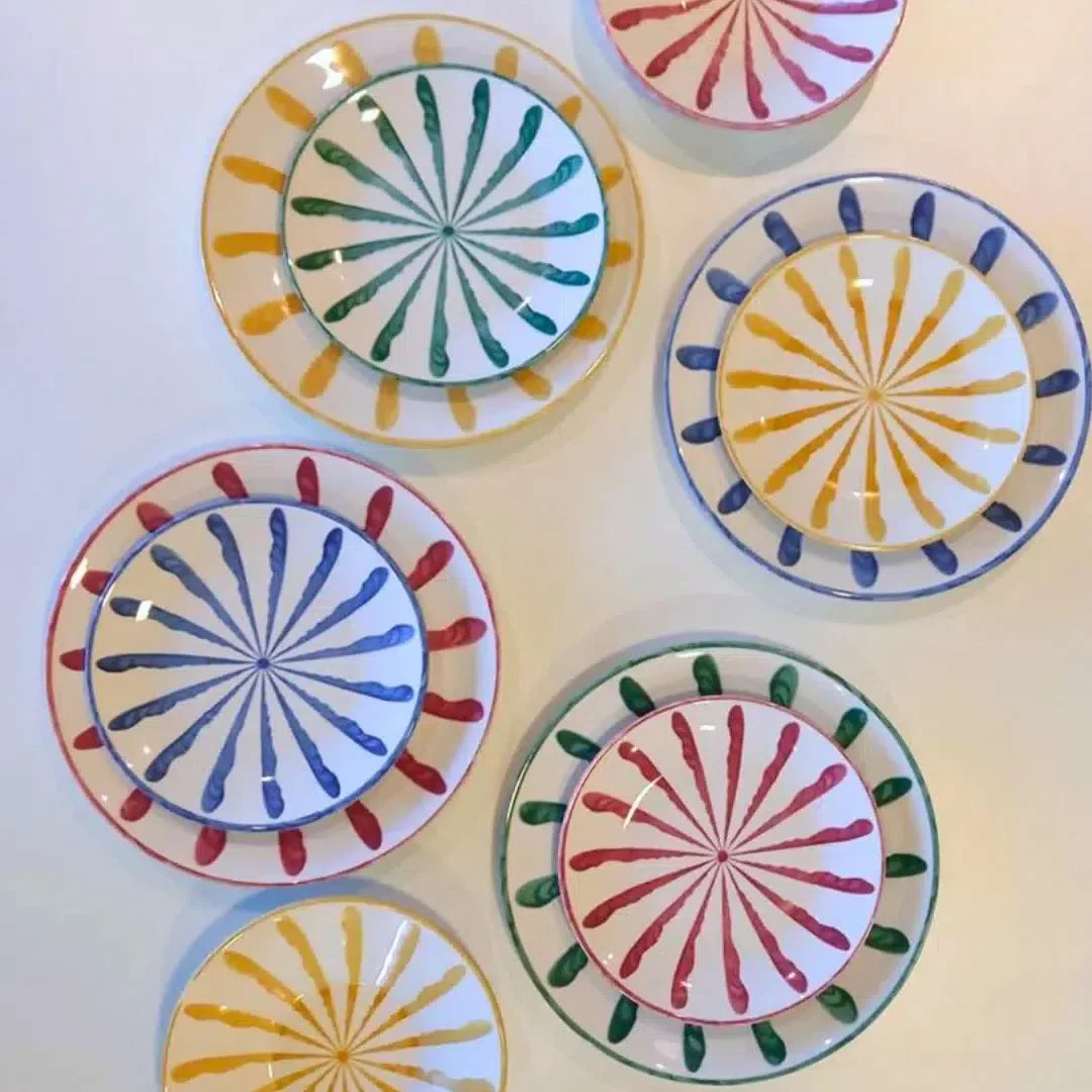 PRÉ-VENDA: Jogo 4 Pratos de Sobremesa Cerâmica Piuma 20cm Scalla