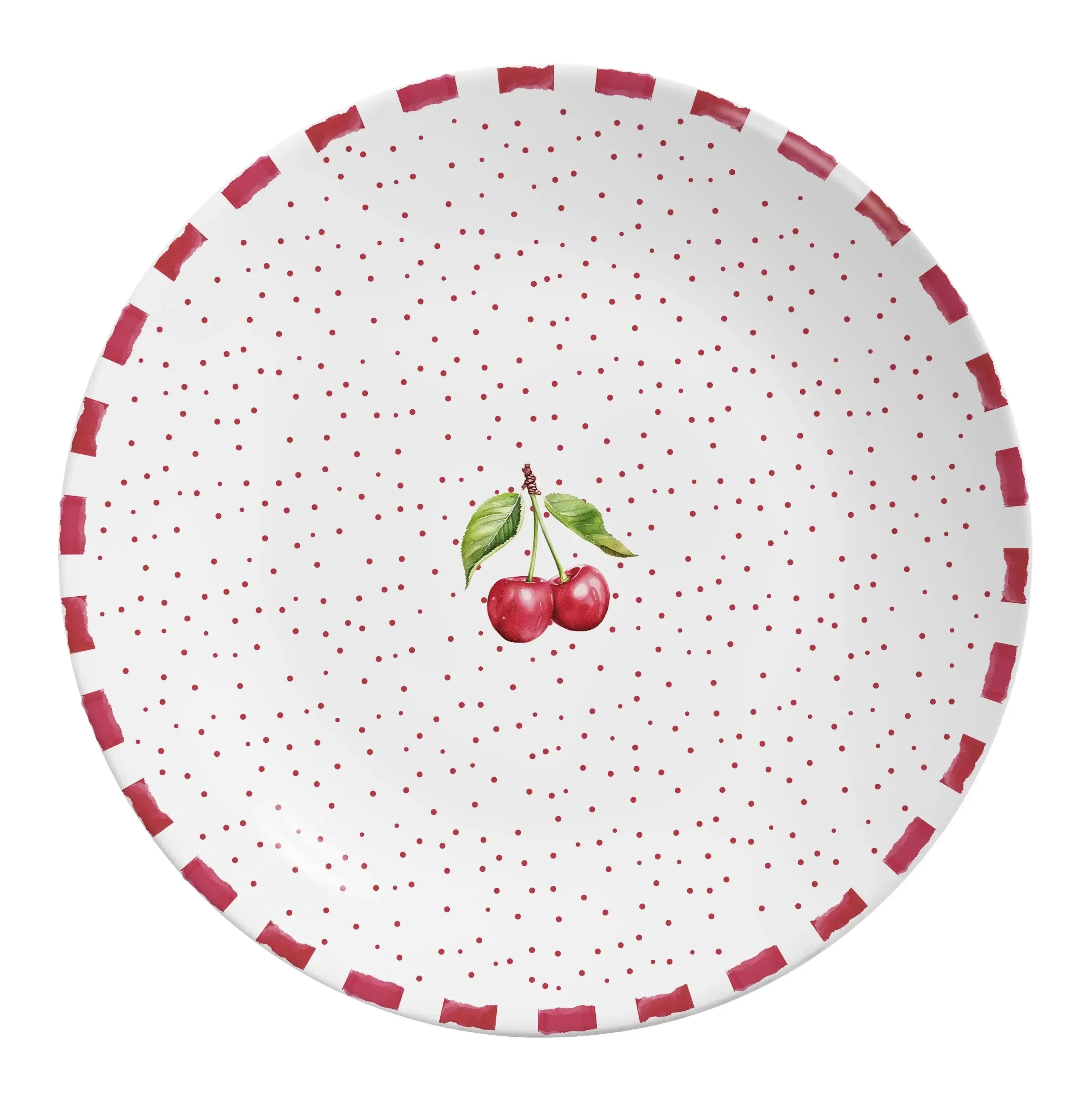 Jogo 6 Pratos Rasos Cerâmica Coup Amarena 29cm Alleanza