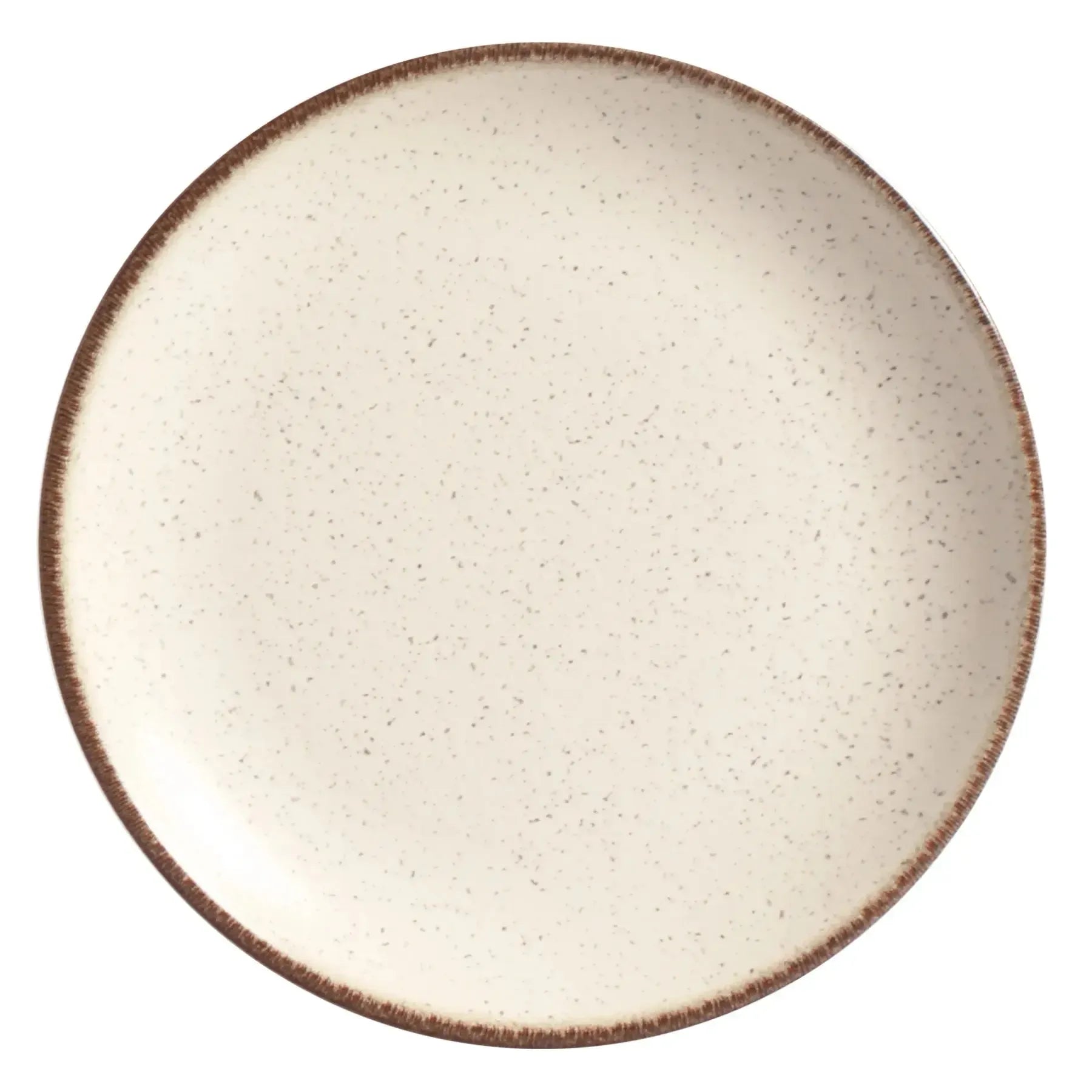 Jogo 6 Pratos Sobremesa Coup Cerâmica Vanilla 21cm Alleanza