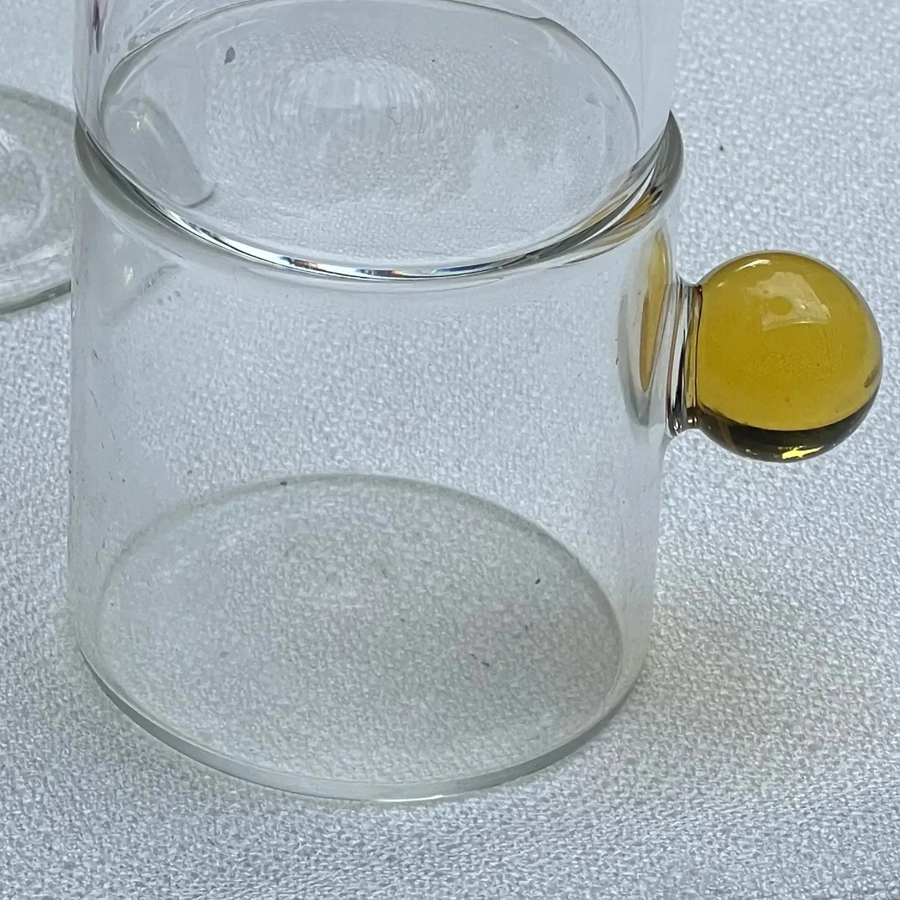 Jogo de 6 Xícaras de Café Vidro Linha Sintonia Amarelo 100ml