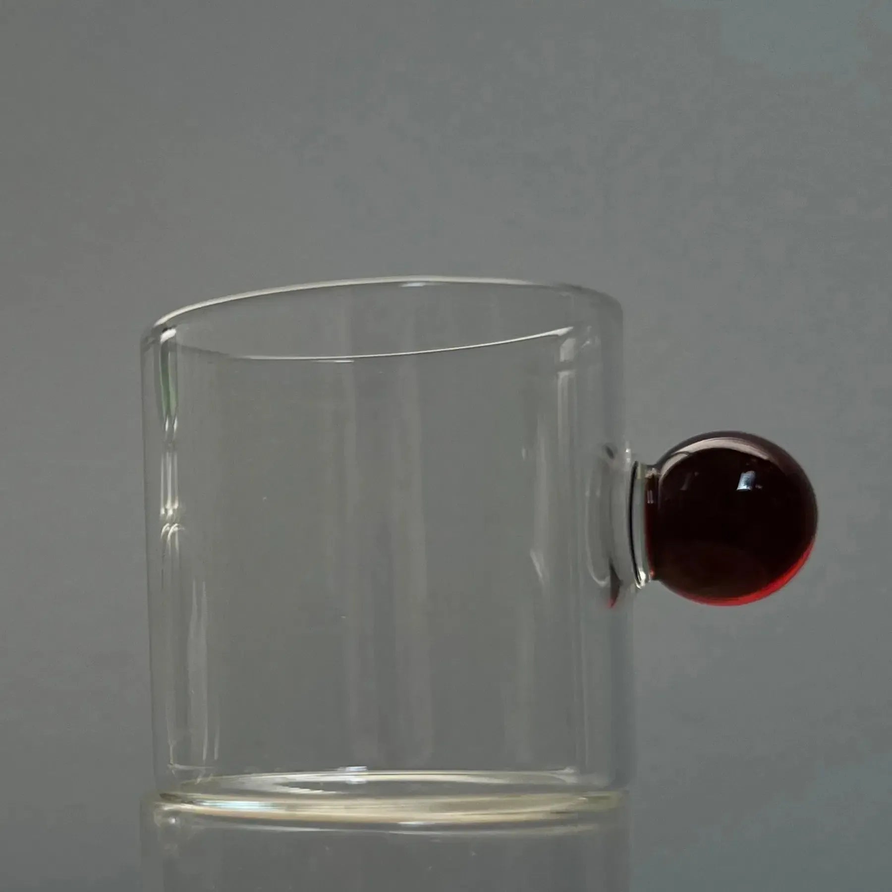 Jogo de 6 Xícaras de Café Vidro Linha Sintonia Marrom 100ml