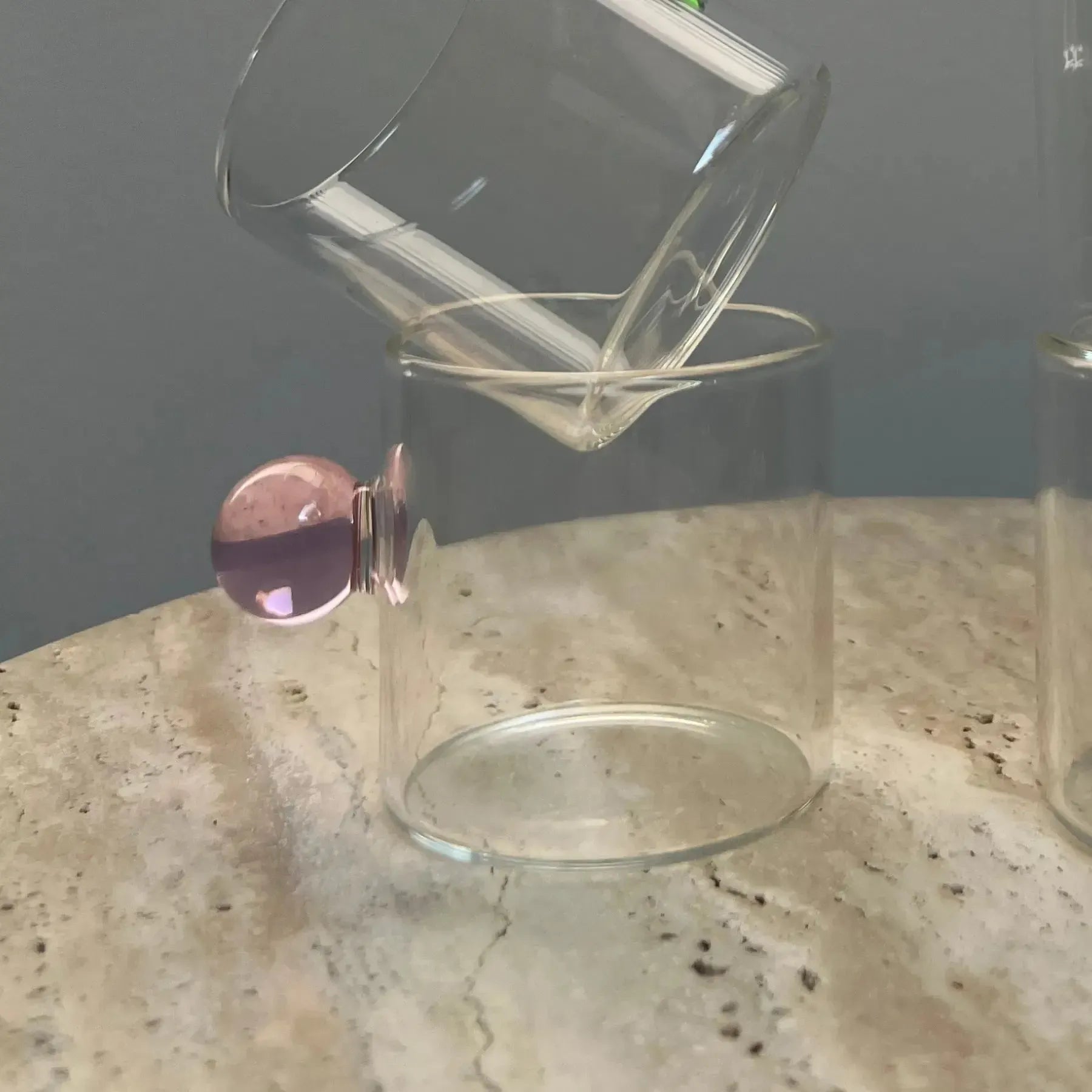 Jogo de 6 Xícaras de Café Vidro Linha Sintonia Rosa 100ml