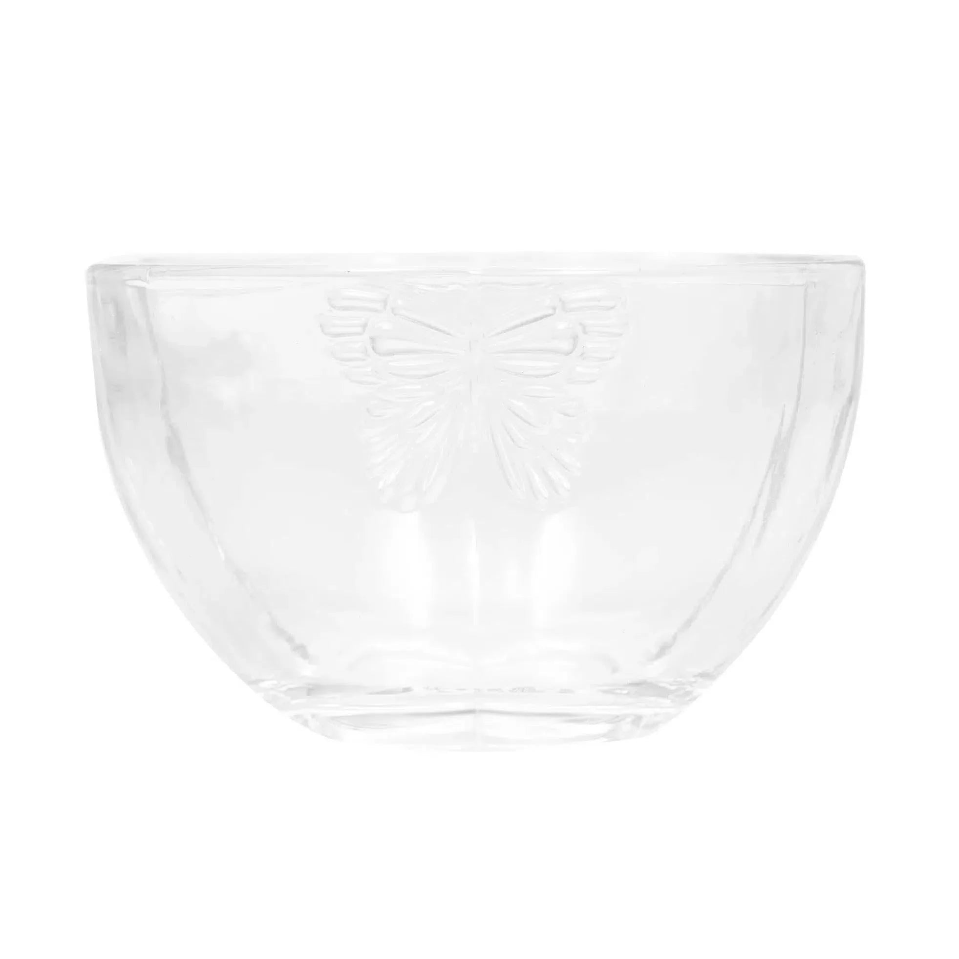 Kit com 4 Bowls de Vidro Butterfly 11x11x6,5cm