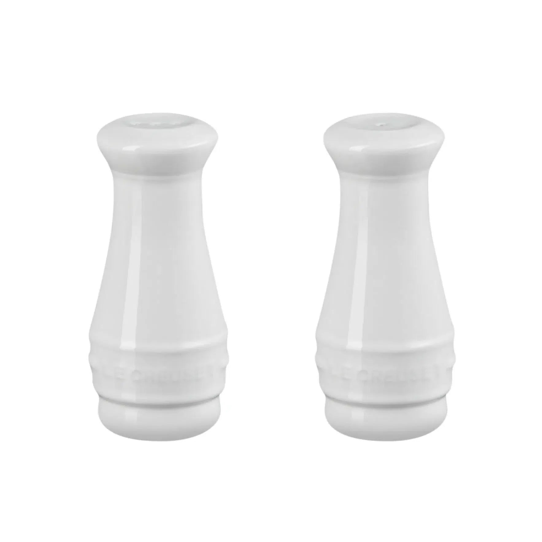 Kit com Saleiro & Pimenteiro Cerâmica Branco 110ml Le Creuset