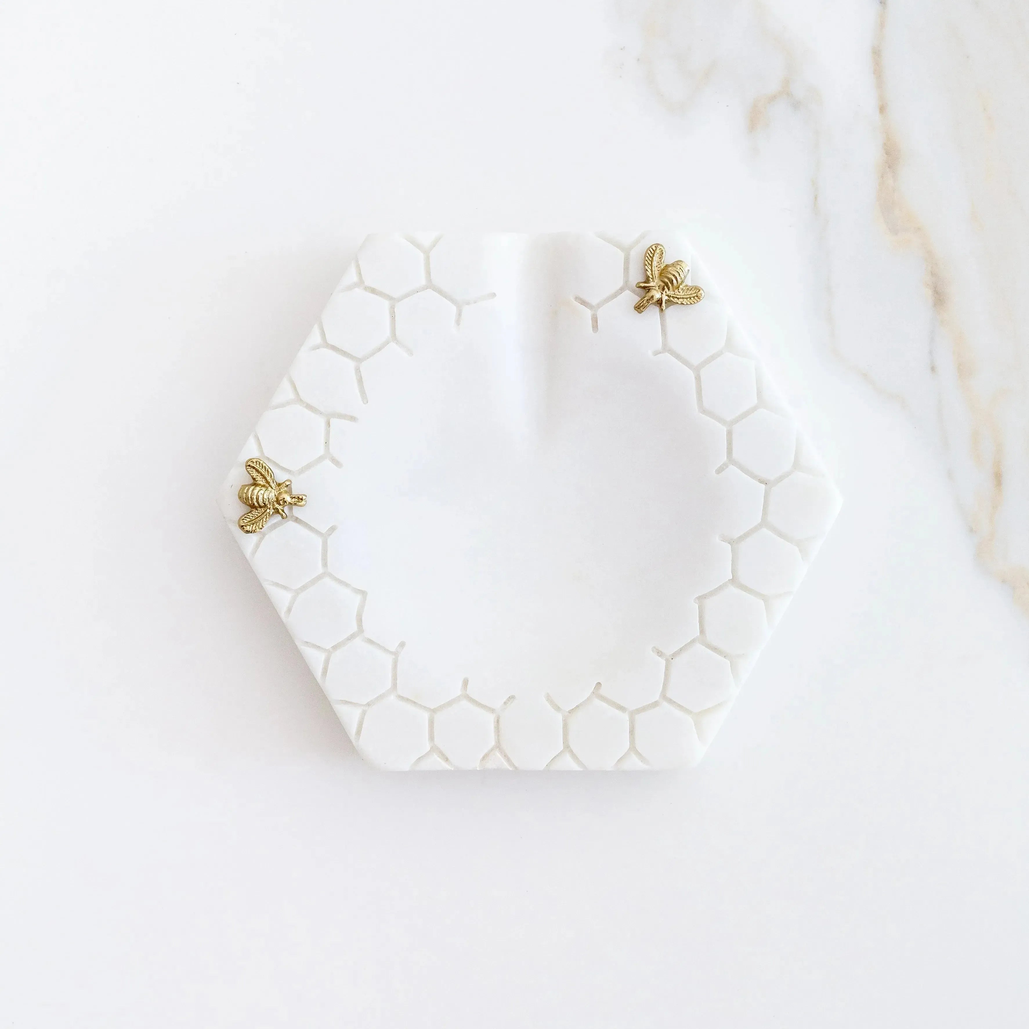 Descanso para Talher Hexagonal Mármore Laguiole Bee