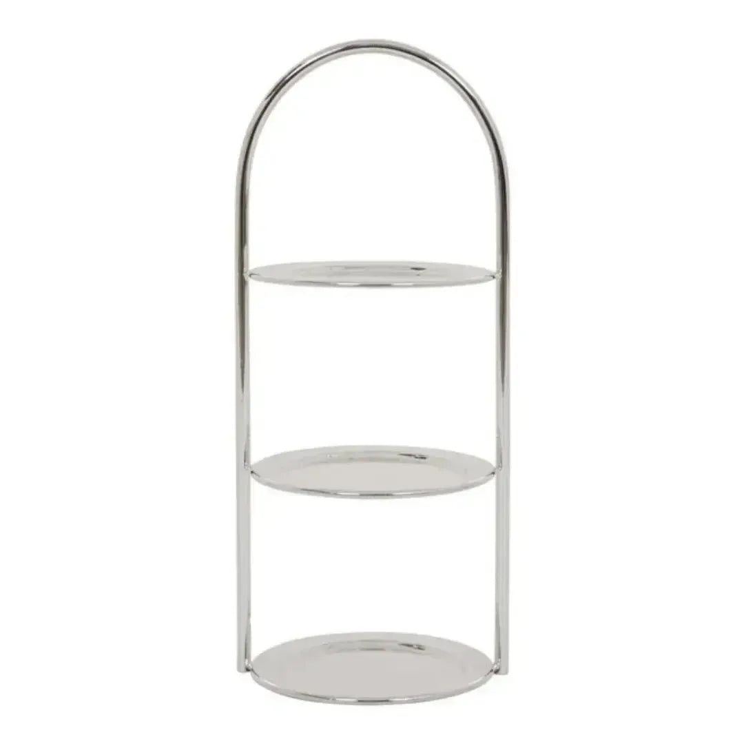 Porta Petit Fours 3 Andares Prata Shefield Plate