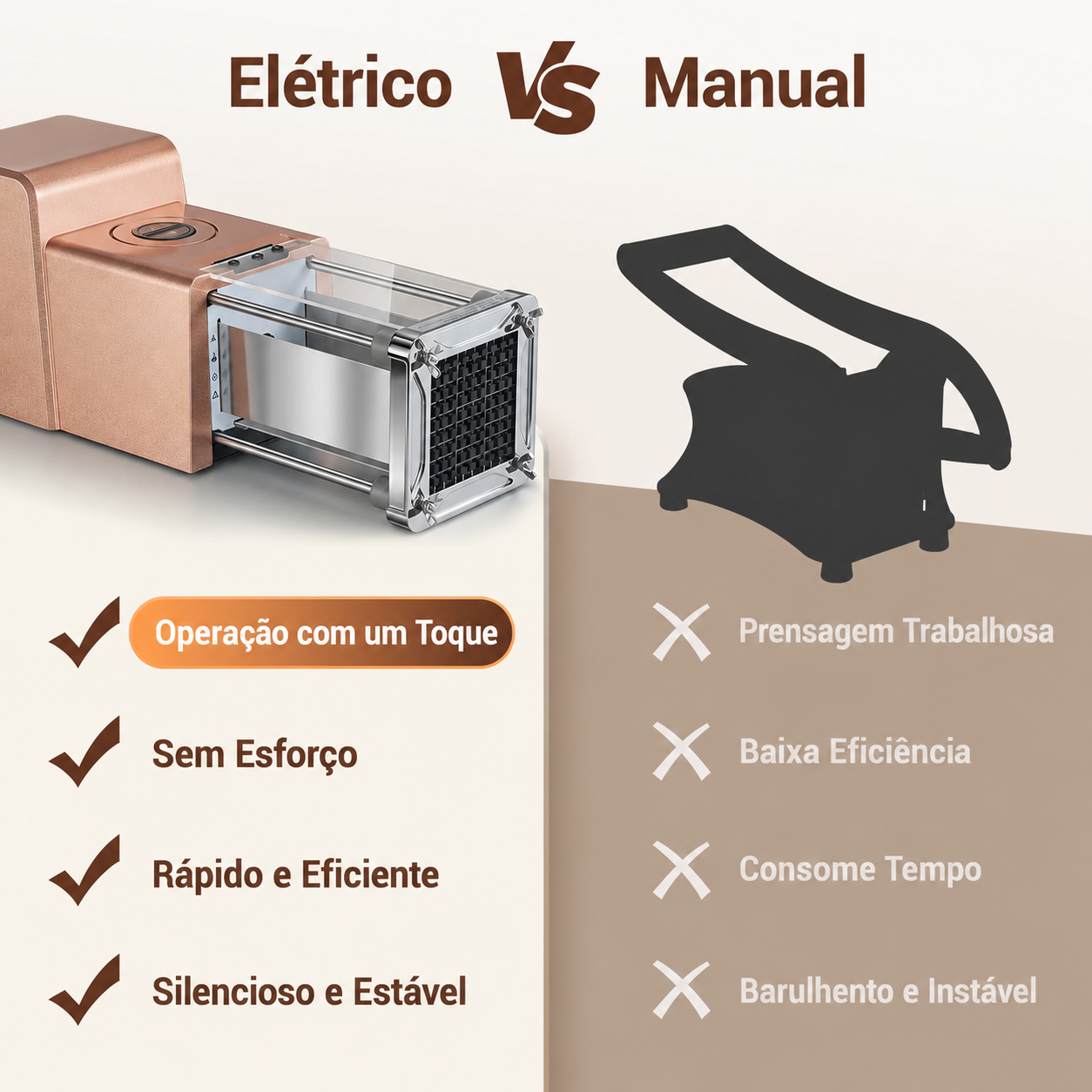 Fatiador Elétrico MasterSlice - Aço Inox - Bivolt