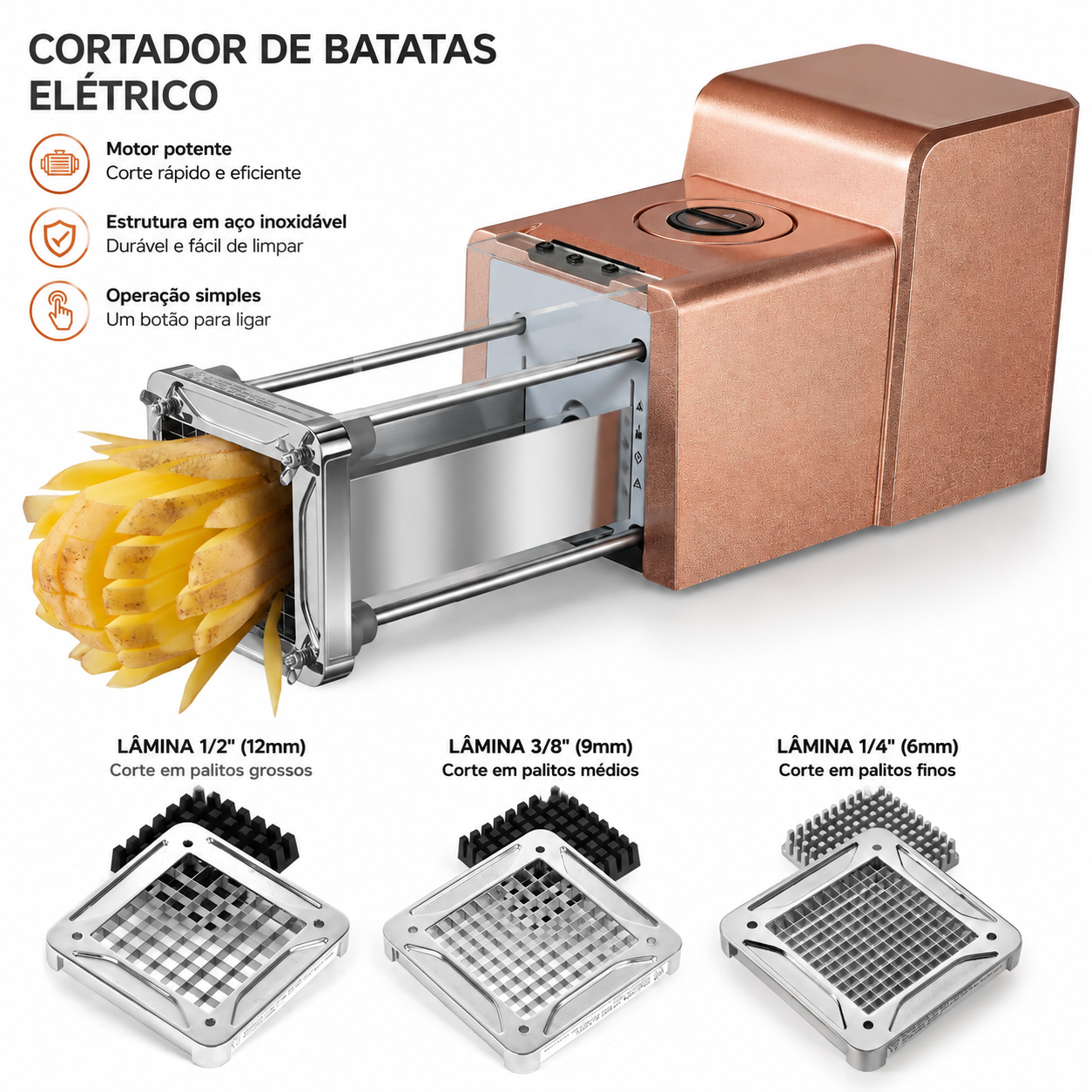 Fatiador Elétrico MasterSlice - Aço Inox - Bivolt