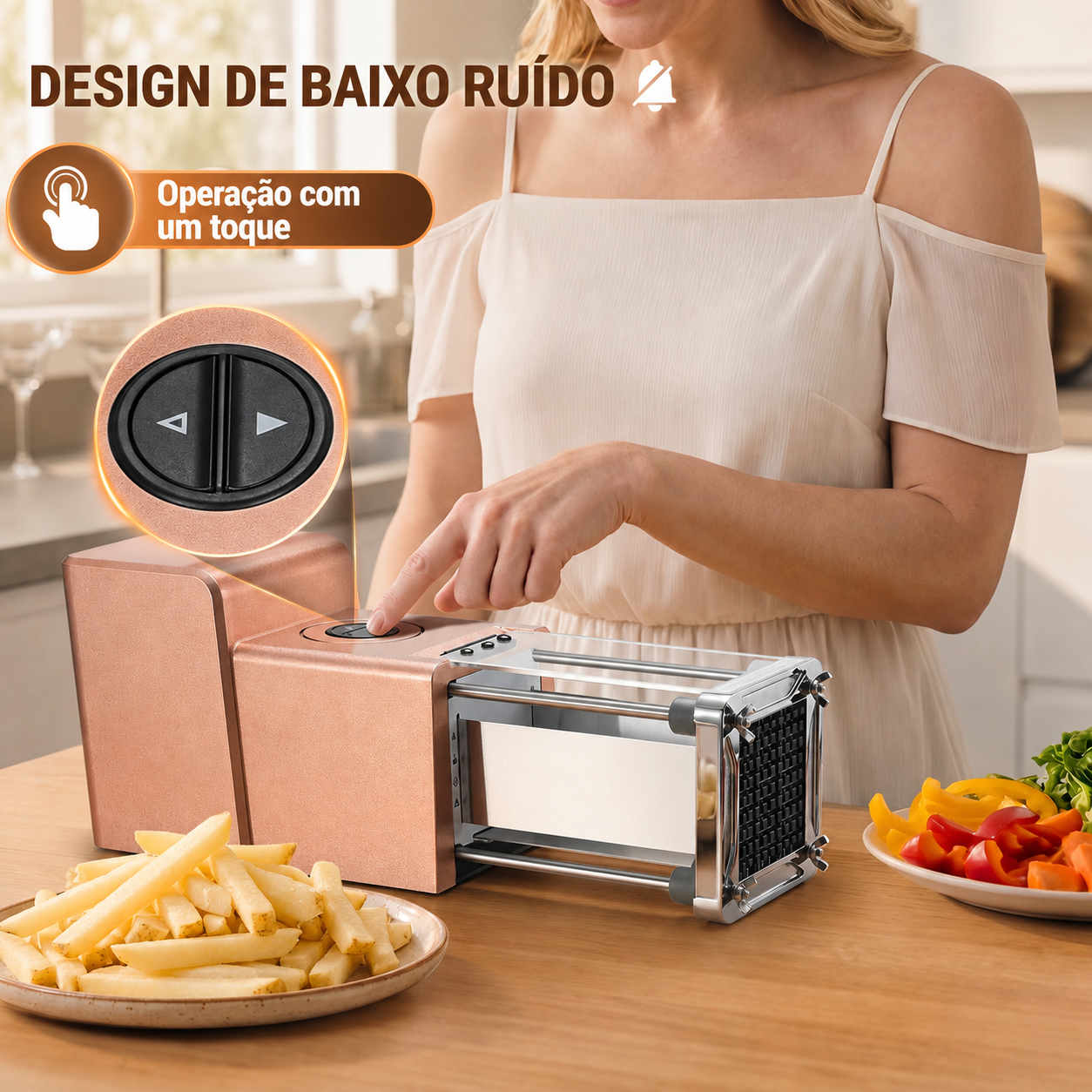 Fatiador Elétrico MasterSlice - Aço Inox - Bivolt