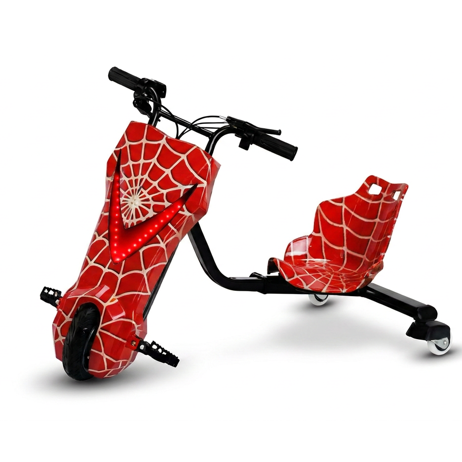 Triciclo Elétrico Drift 360 na cor Vermelho 1x1